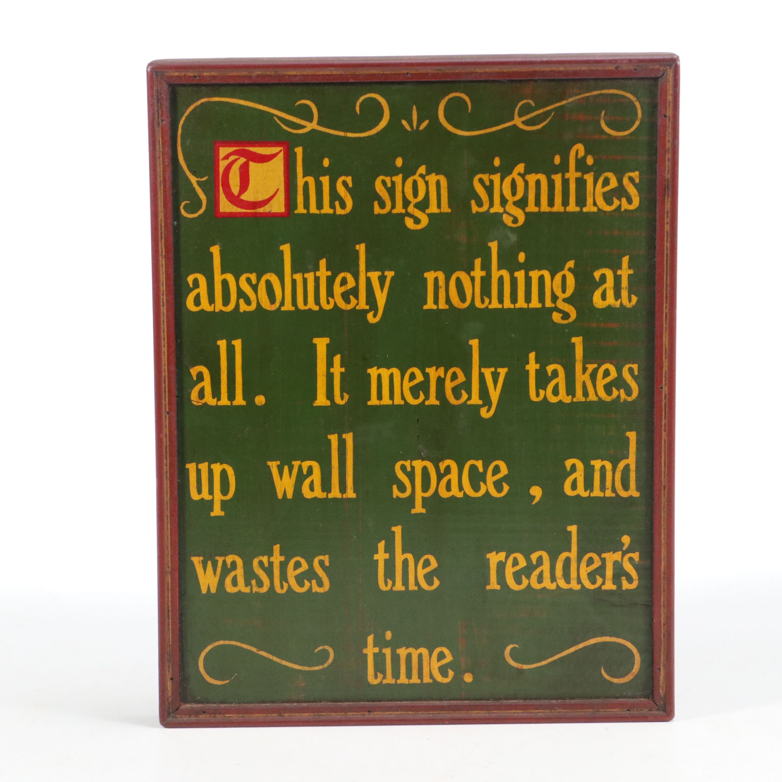 Novelty Wall Sign with Vintage Globe, Carver Wood Tray and More