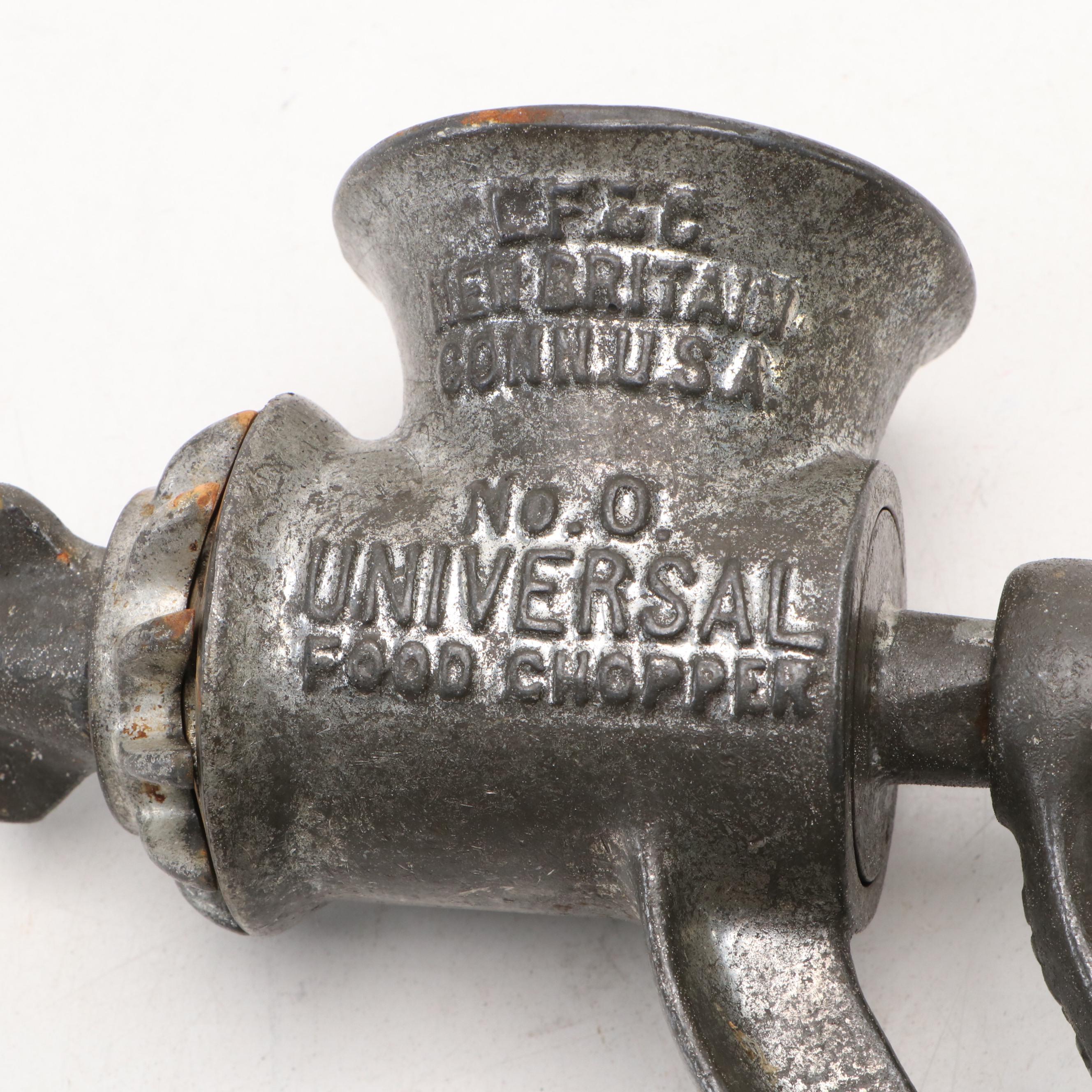 Landers, Frary & Clark Company "Universal Food Chopper" Pair, Late 19th Century