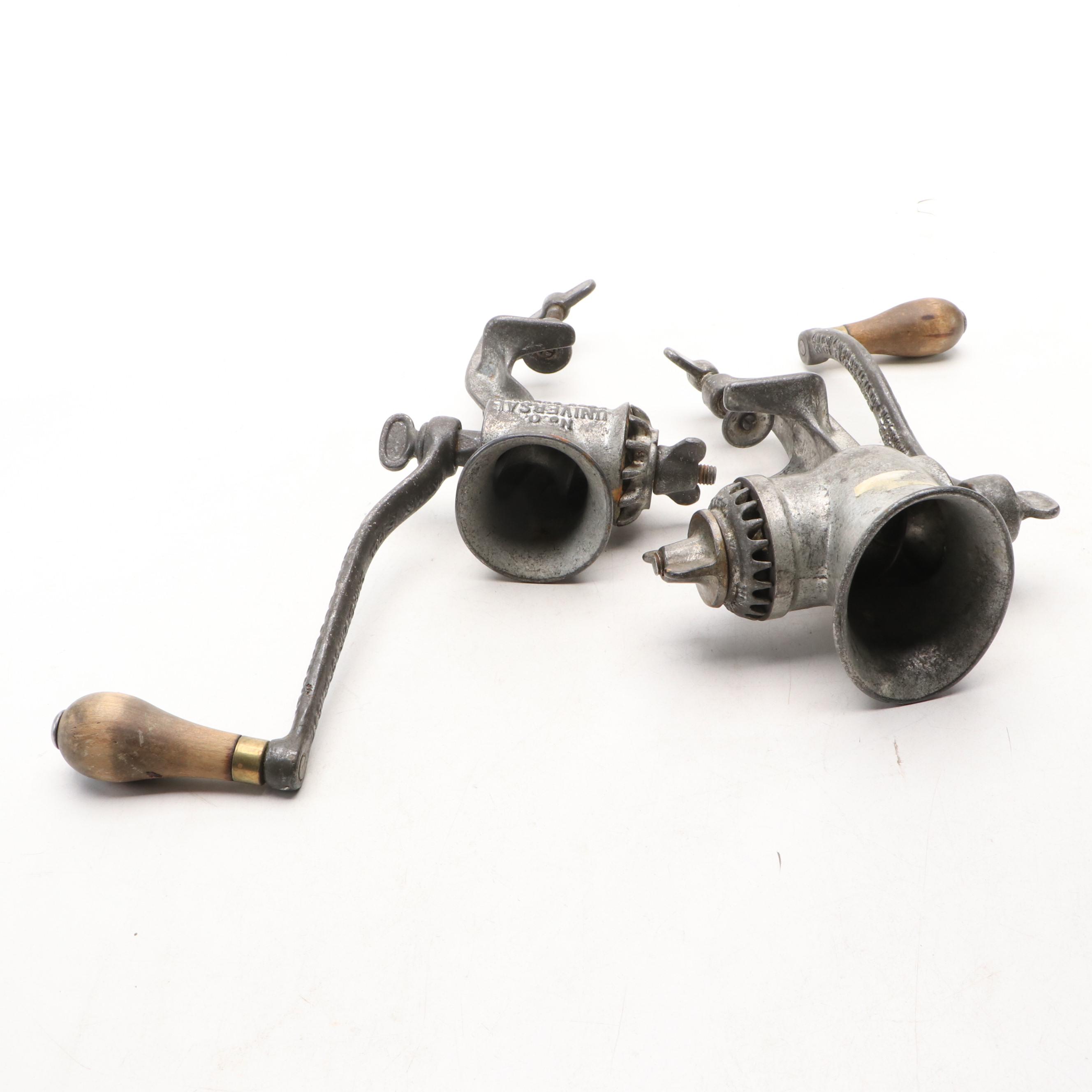 Landers, Frary & Clark Company "Universal Food Chopper" Pair, Late 19th Century