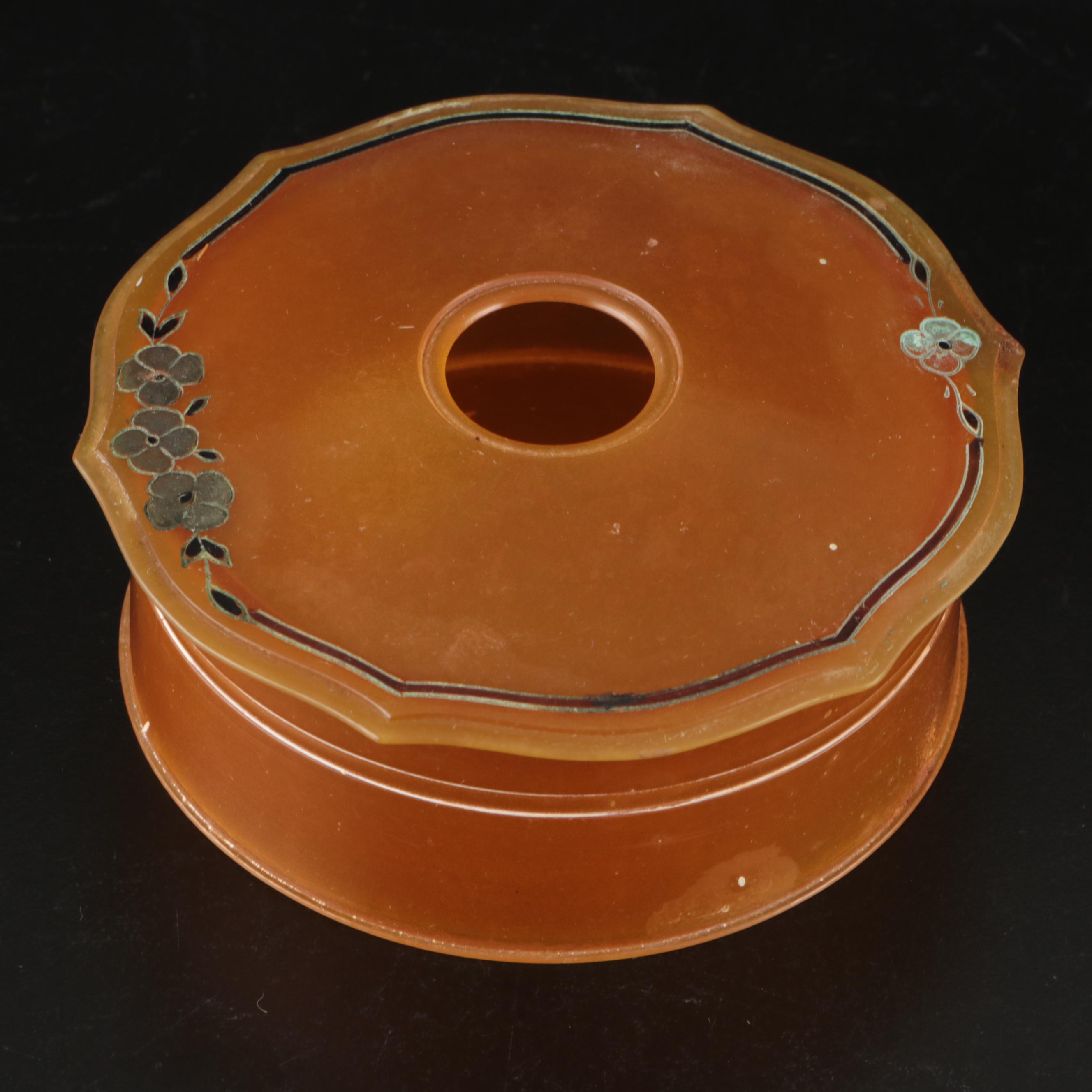 Celluloid Vanity Sets with Brushes, Hand Mirrors, Hair Receivers and Other Décor