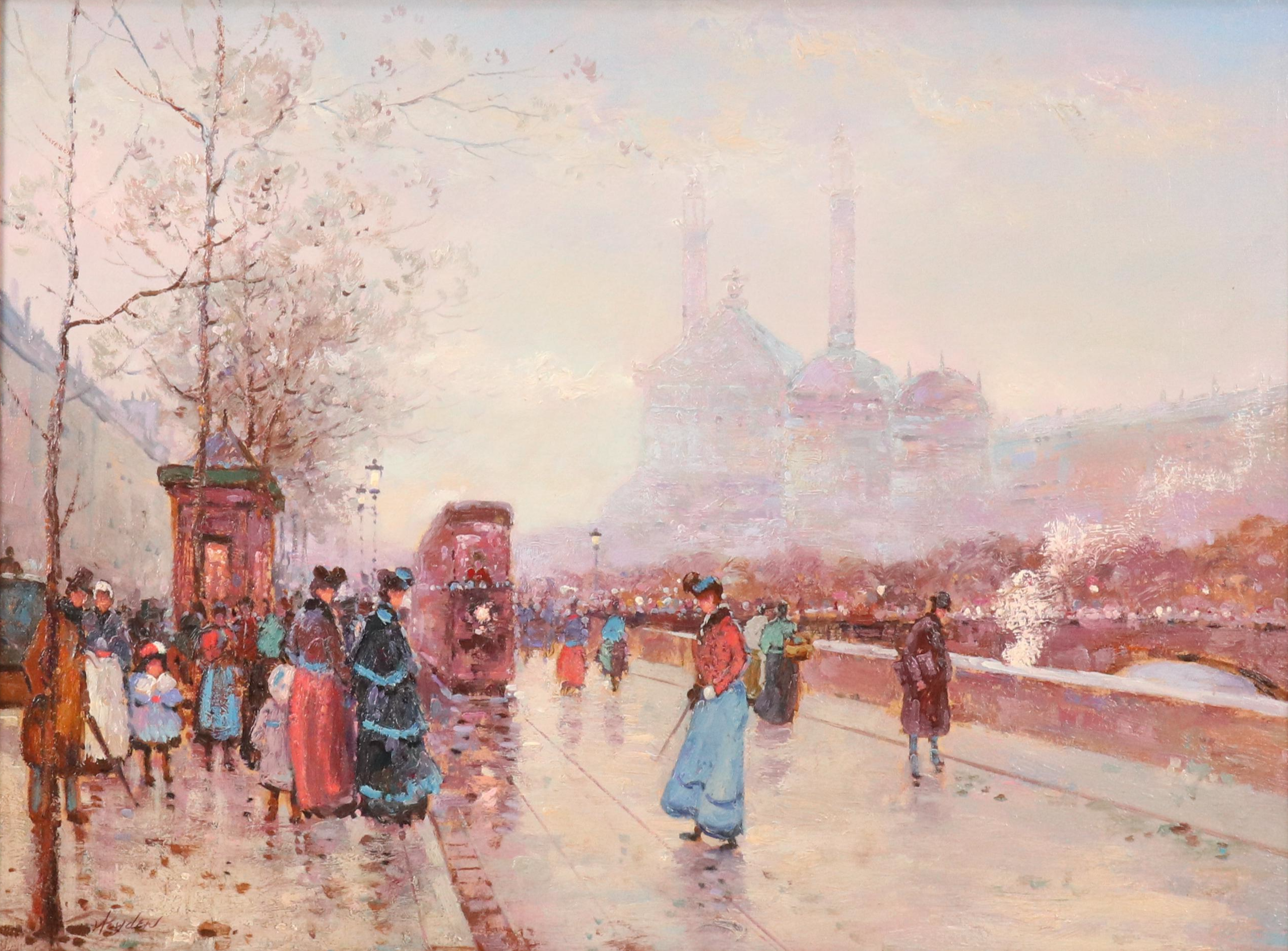 Heyden European Street Scene Oil Painting