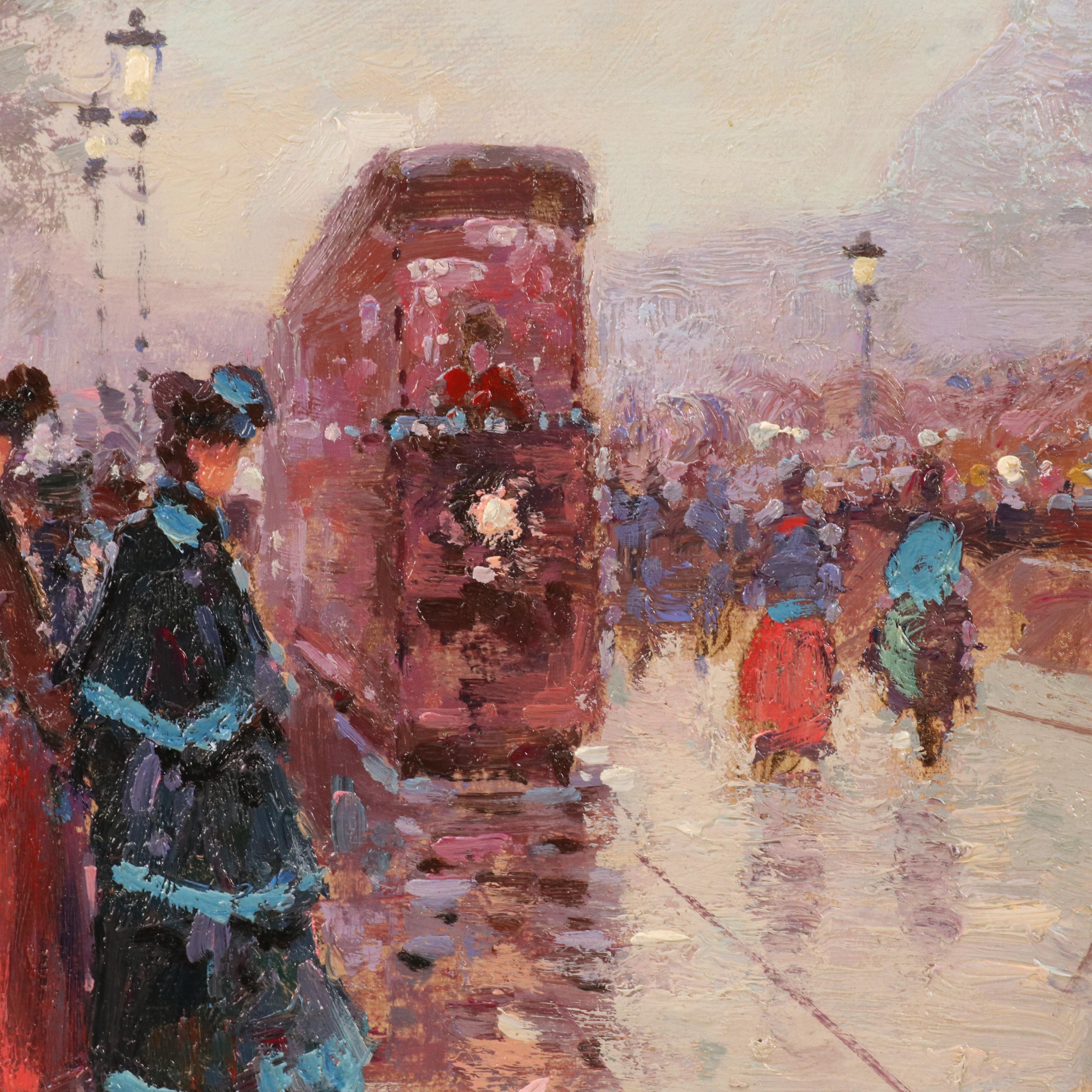 Heyden European Street Scene Oil Painting