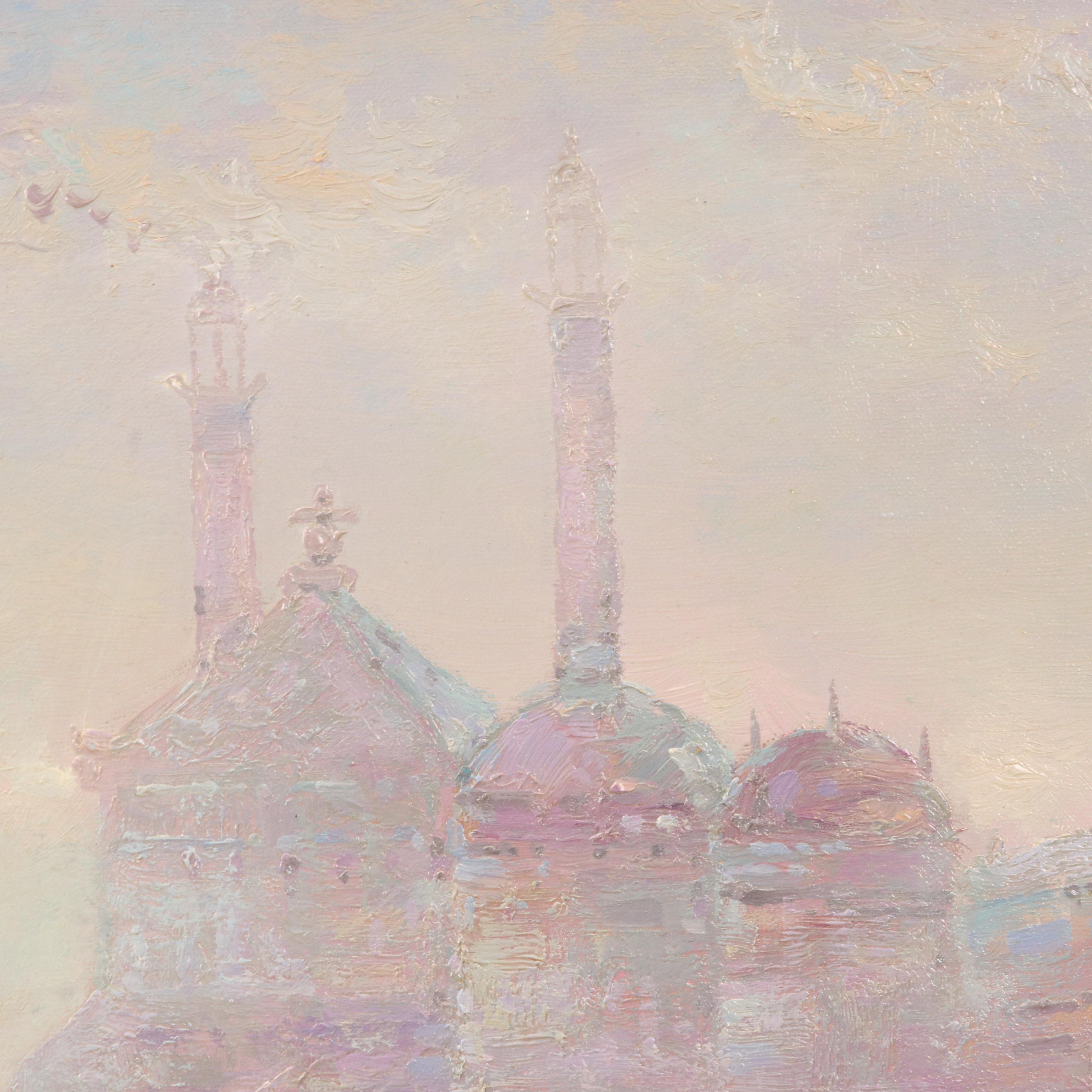 Heyden European Street Scene Oil Painting