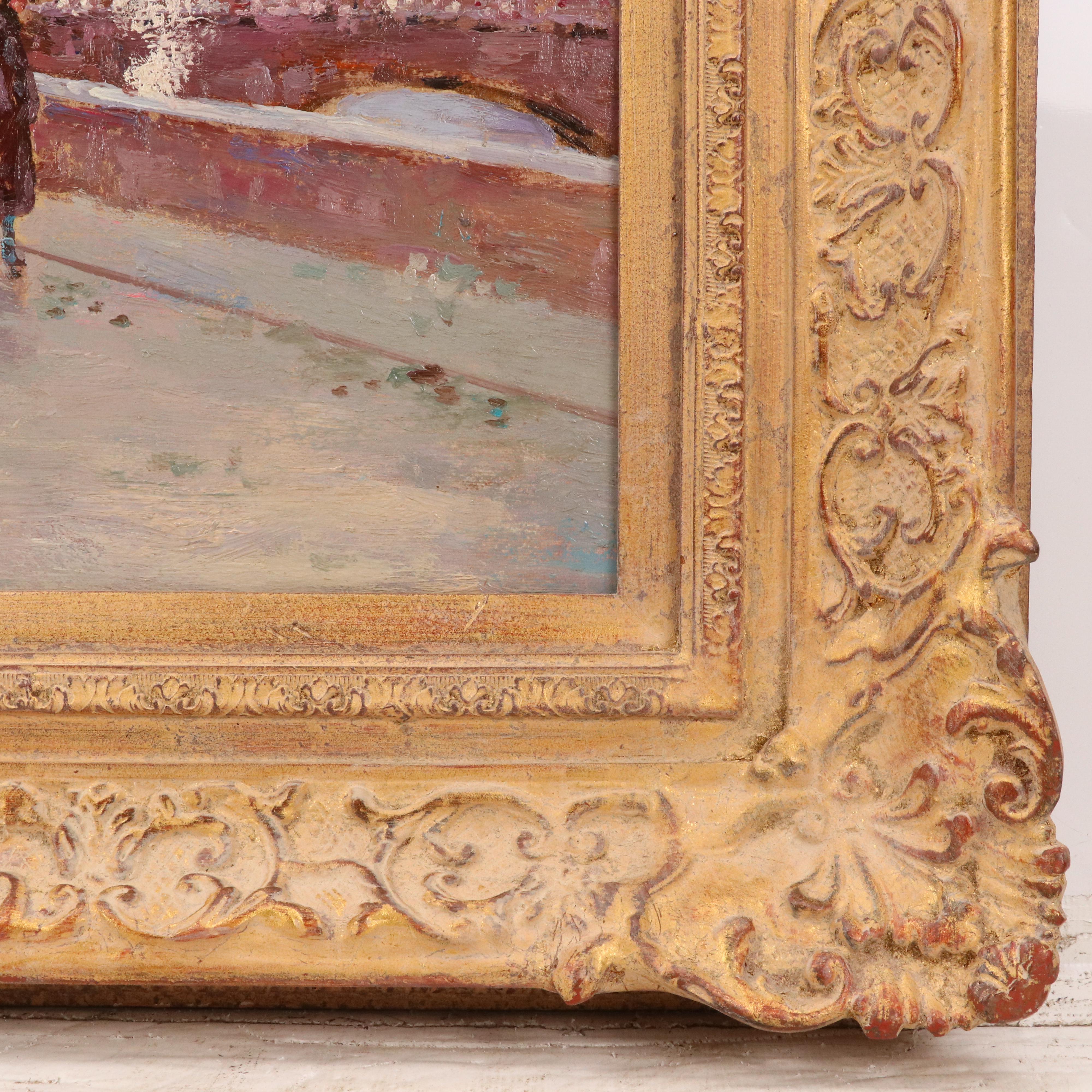 Heyden European Street Scene Oil Painting