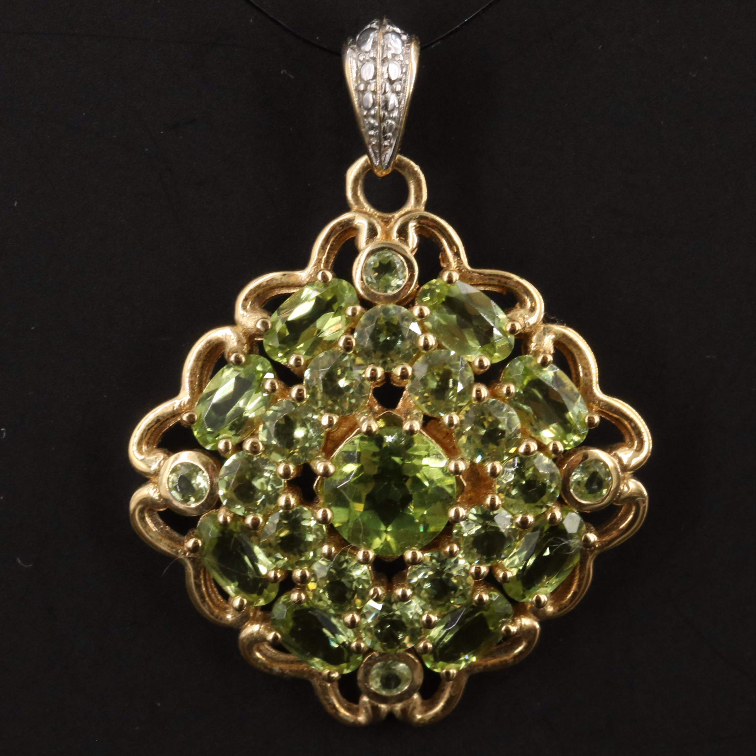 Sterling Peridot Pendant