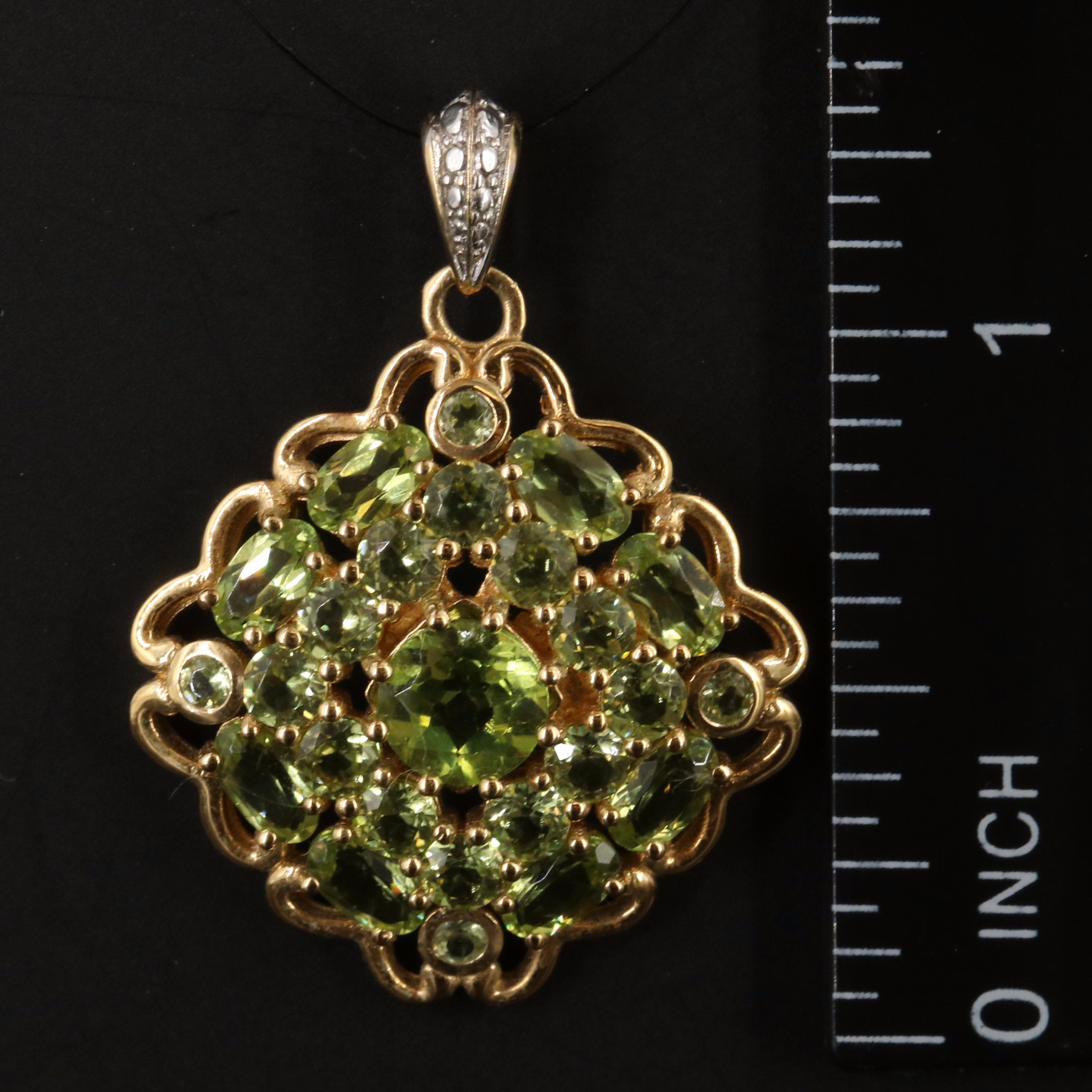 Sterling Peridot Pendant