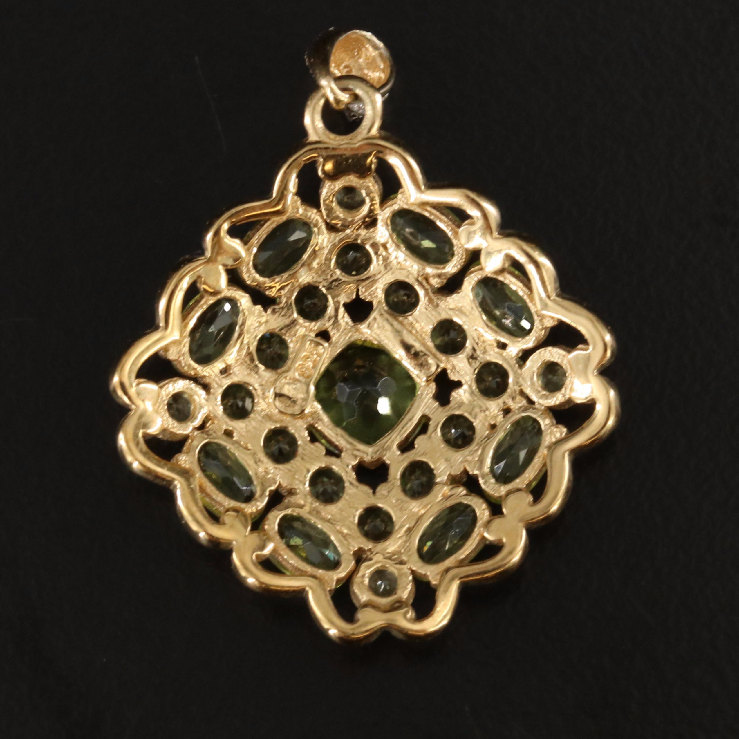 Sterling Peridot Pendant