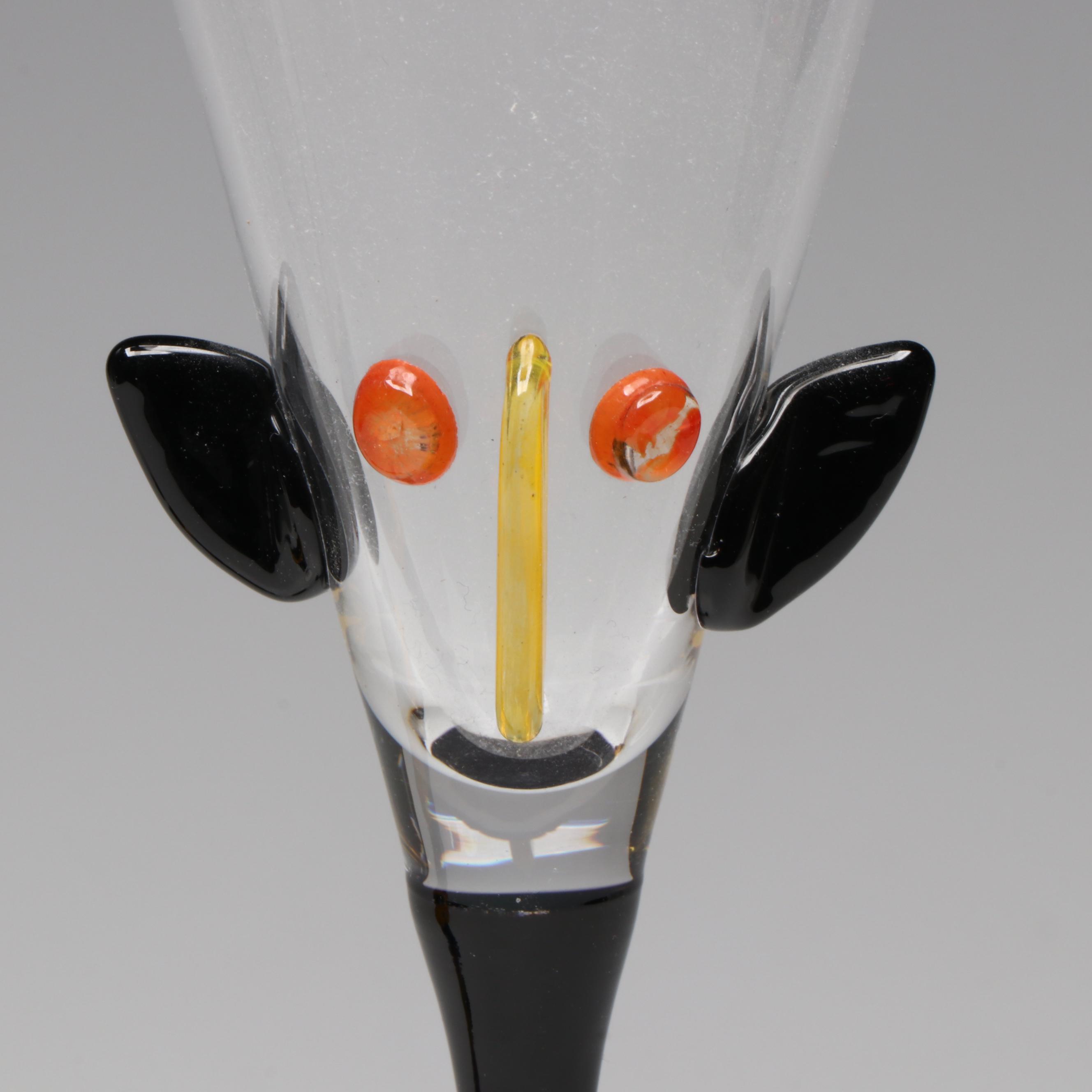 Otmar Alt and Ambrogio Pozzi for Rosenthal Art Glass Vases