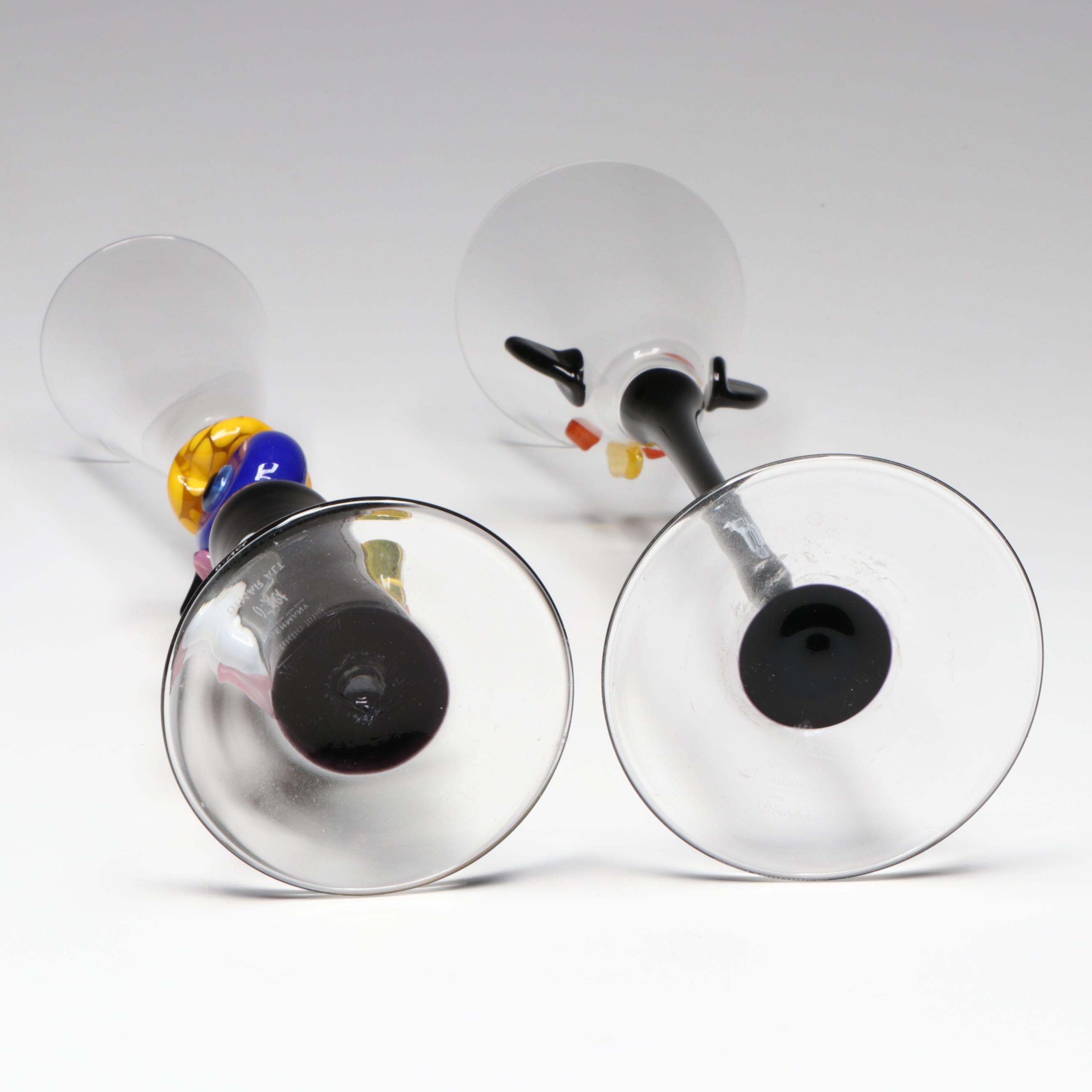 Otmar Alt and Ambrogio Pozzi for Rosenthal Art Glass Vases