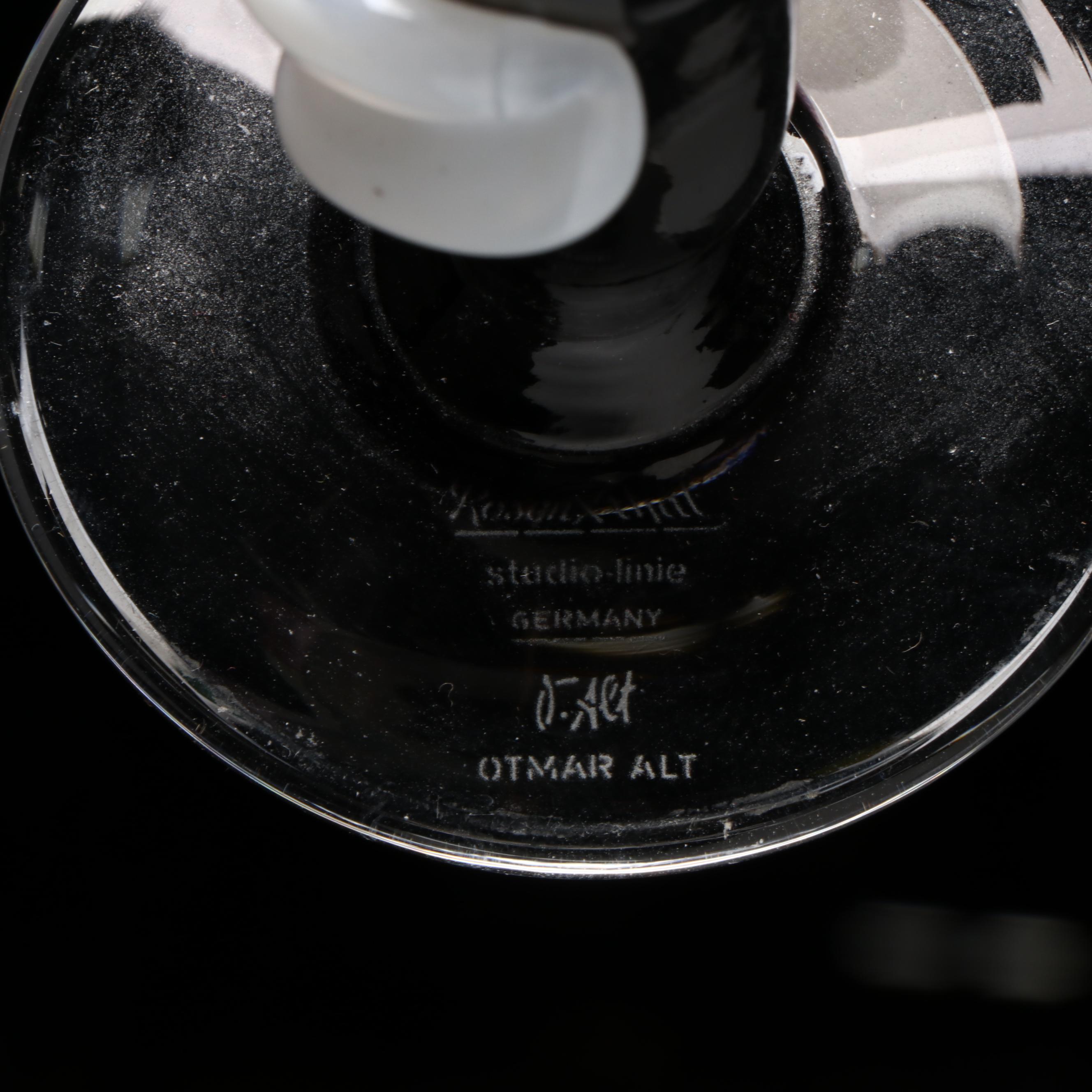 Otmar Alt and Ambrogio Pozzi for Rosenthal Art Glass Vases