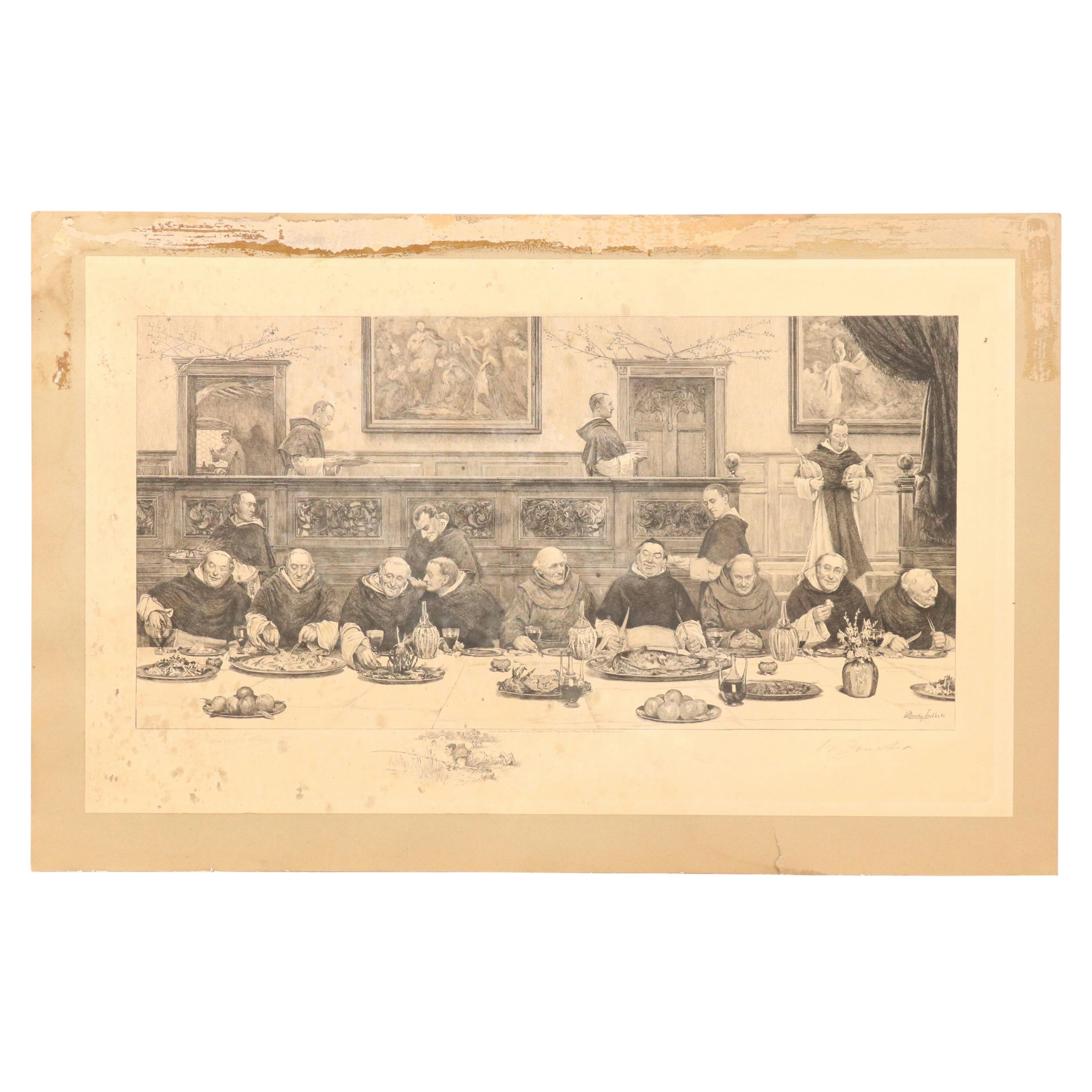 W. H. Boucher Engraving After Walter Dendy Sadler "Friday," 1901