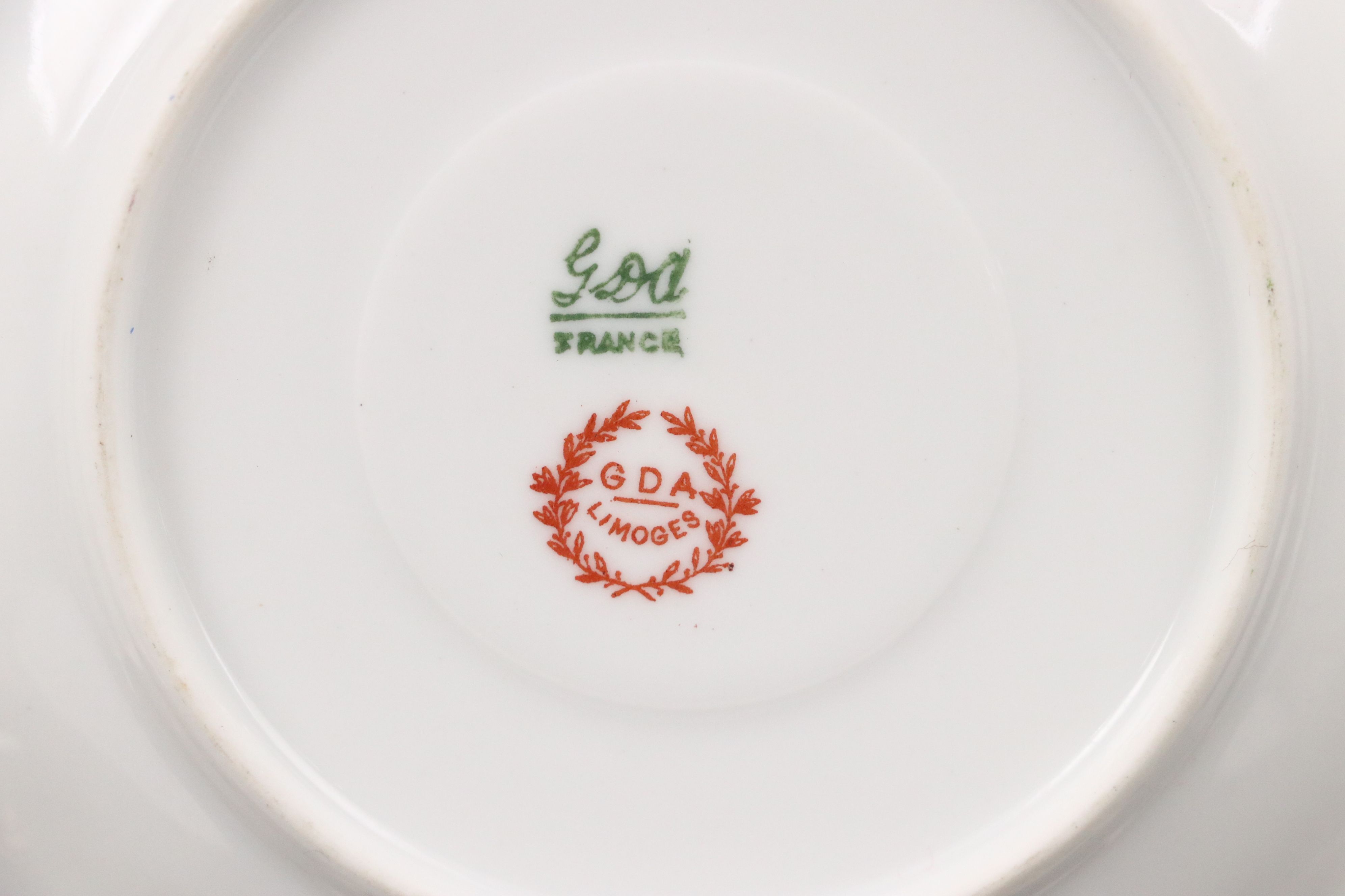 Gérard Dufraisseix et Abbott Gilt and Floral Limoges Porcelain