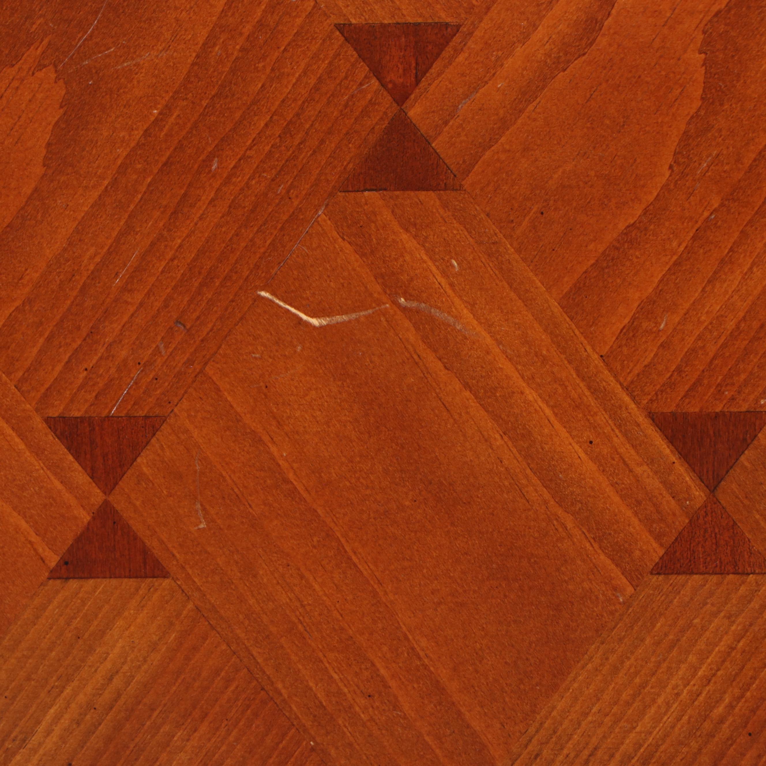 Alexander Julian "Home Colors" Wrought Iron and Parquetry Bed and Nightstand