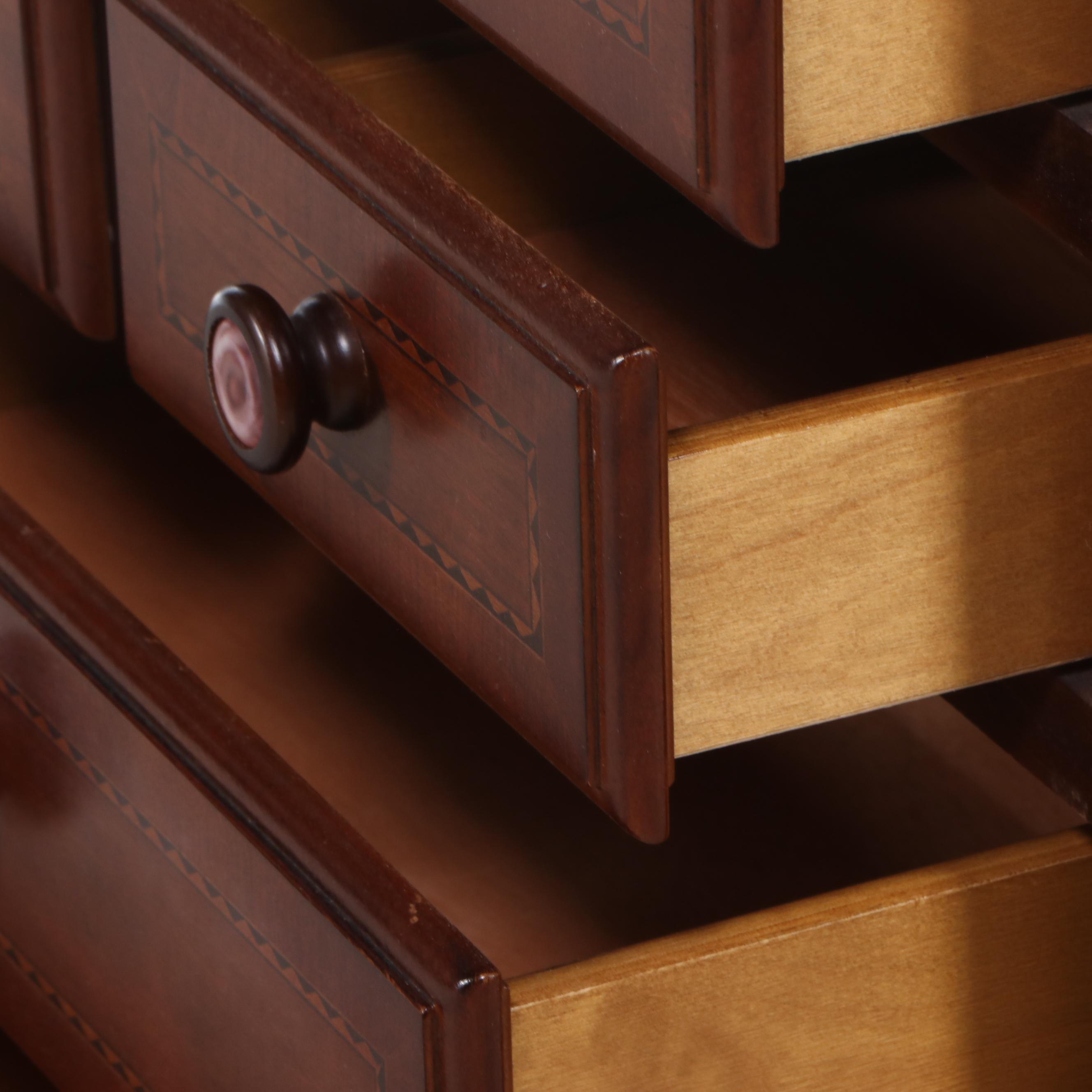 Alexander Julian "Home Colors" Wrought Iron and Parquetry Bed and Nightstand