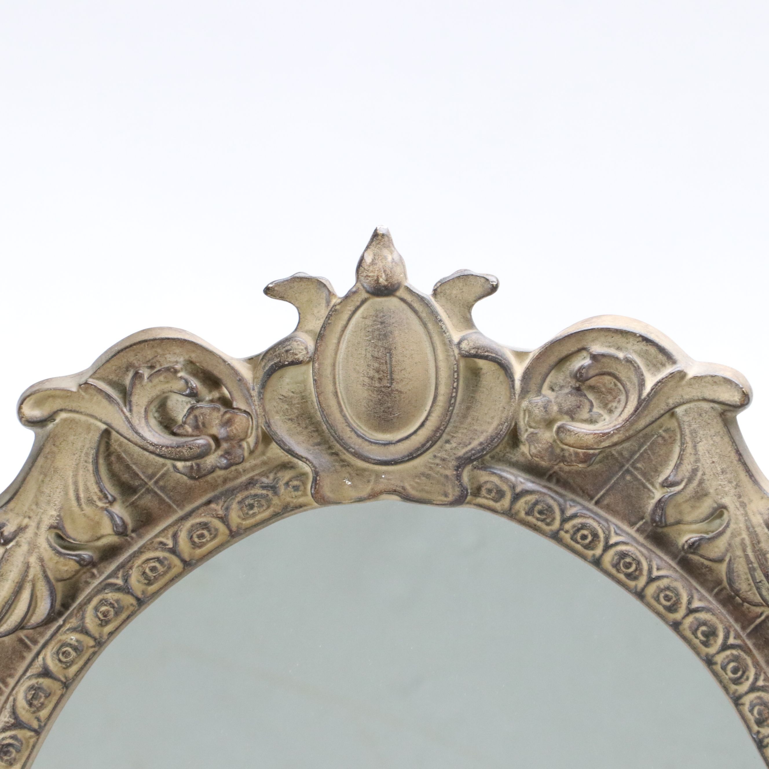 Allen + Roth "Washed Espresso Ornate" Wall Mirror