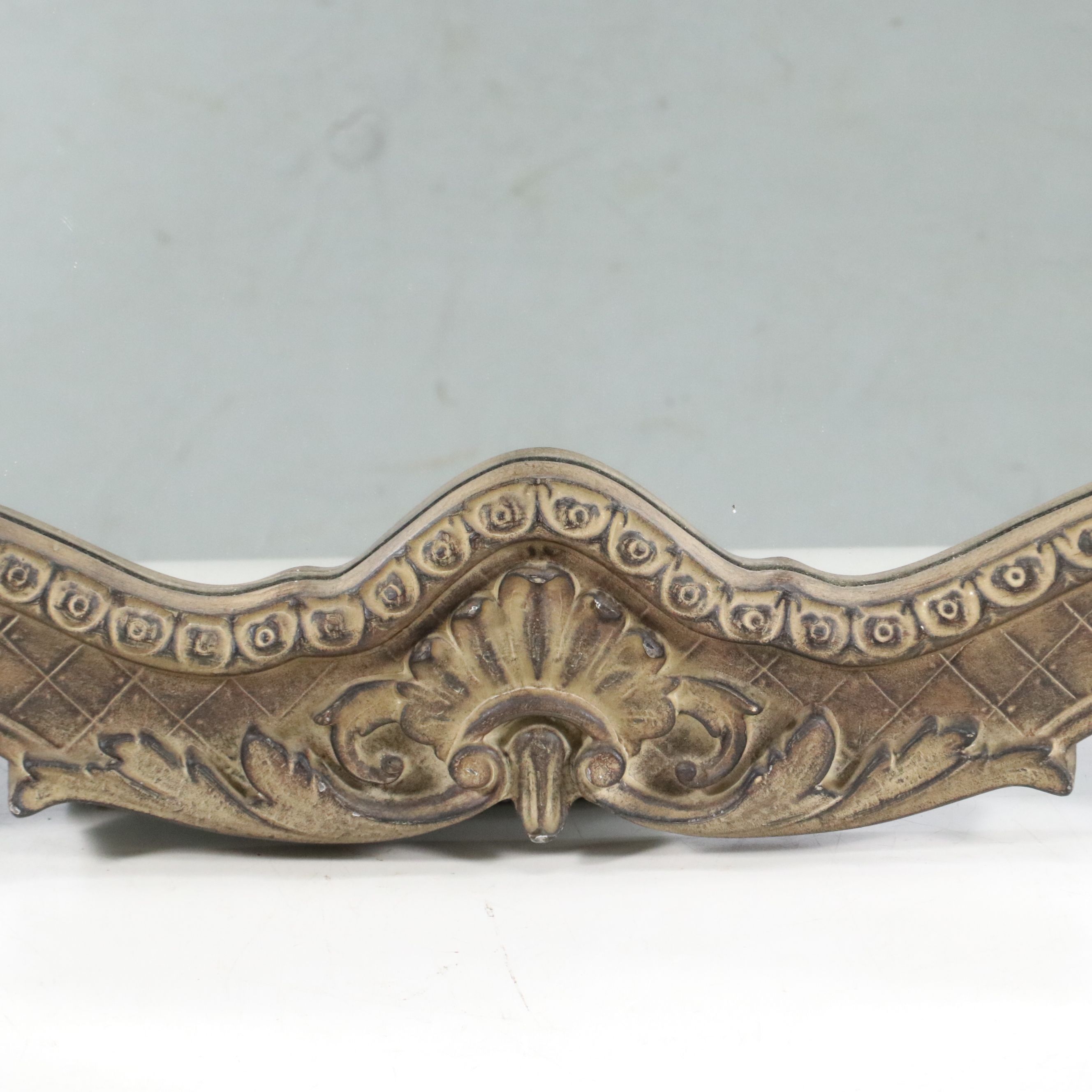 Allen + Roth "Washed Espresso Ornate" Wall Mirror