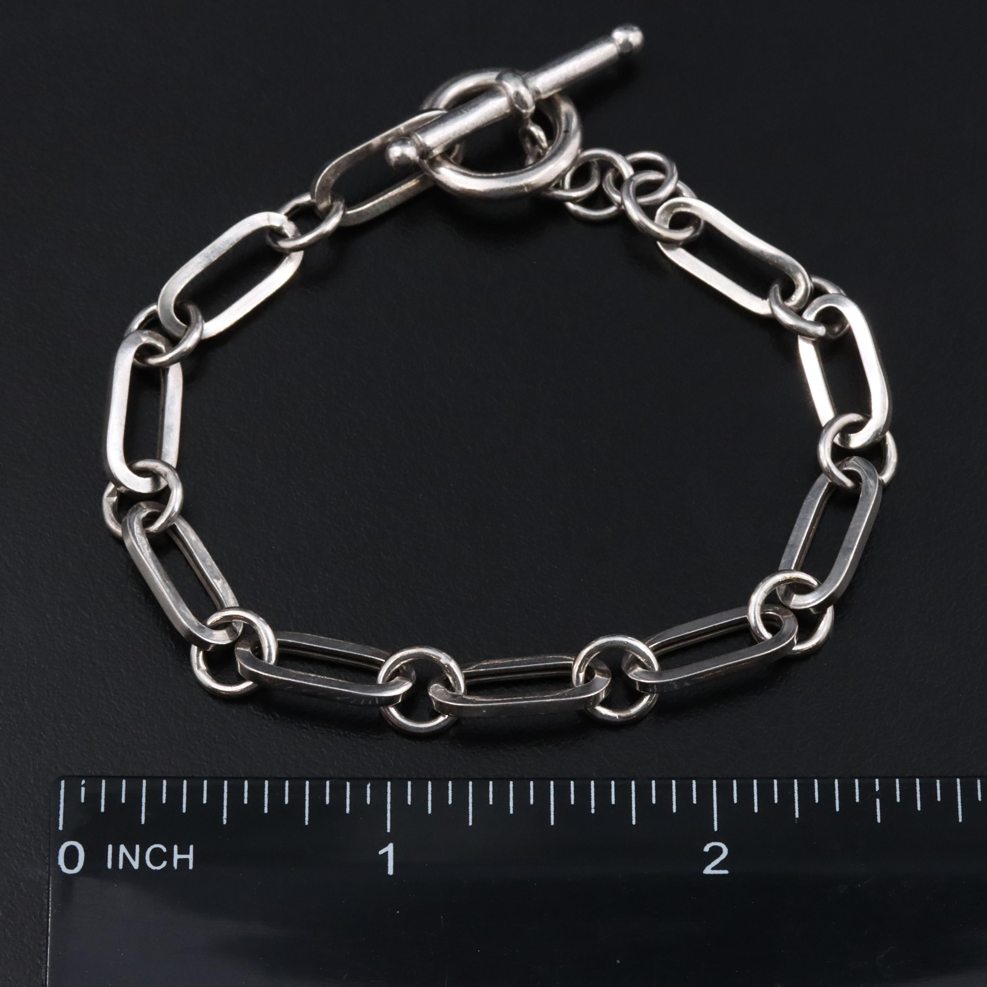 Sterling Fancy Cable Link Bracelet