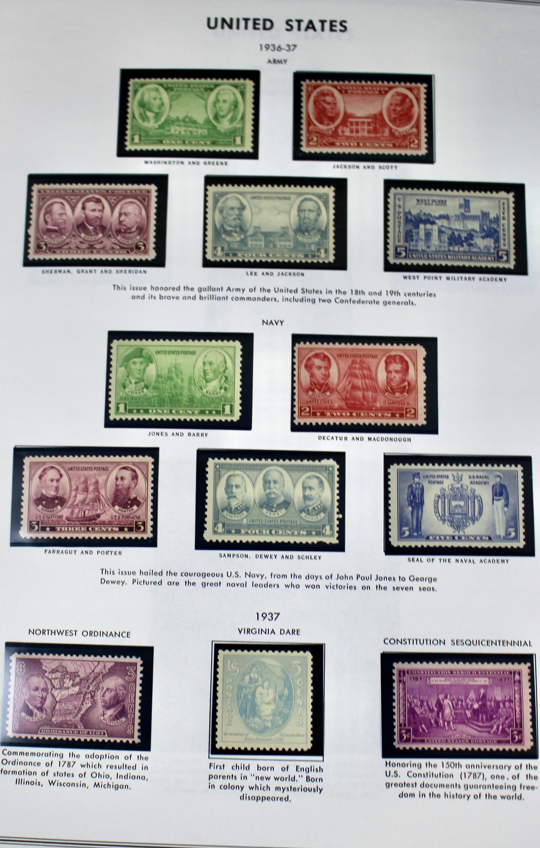 Comprehensive Mint U.S. Postage Stamp Collection, 1937 to 1972