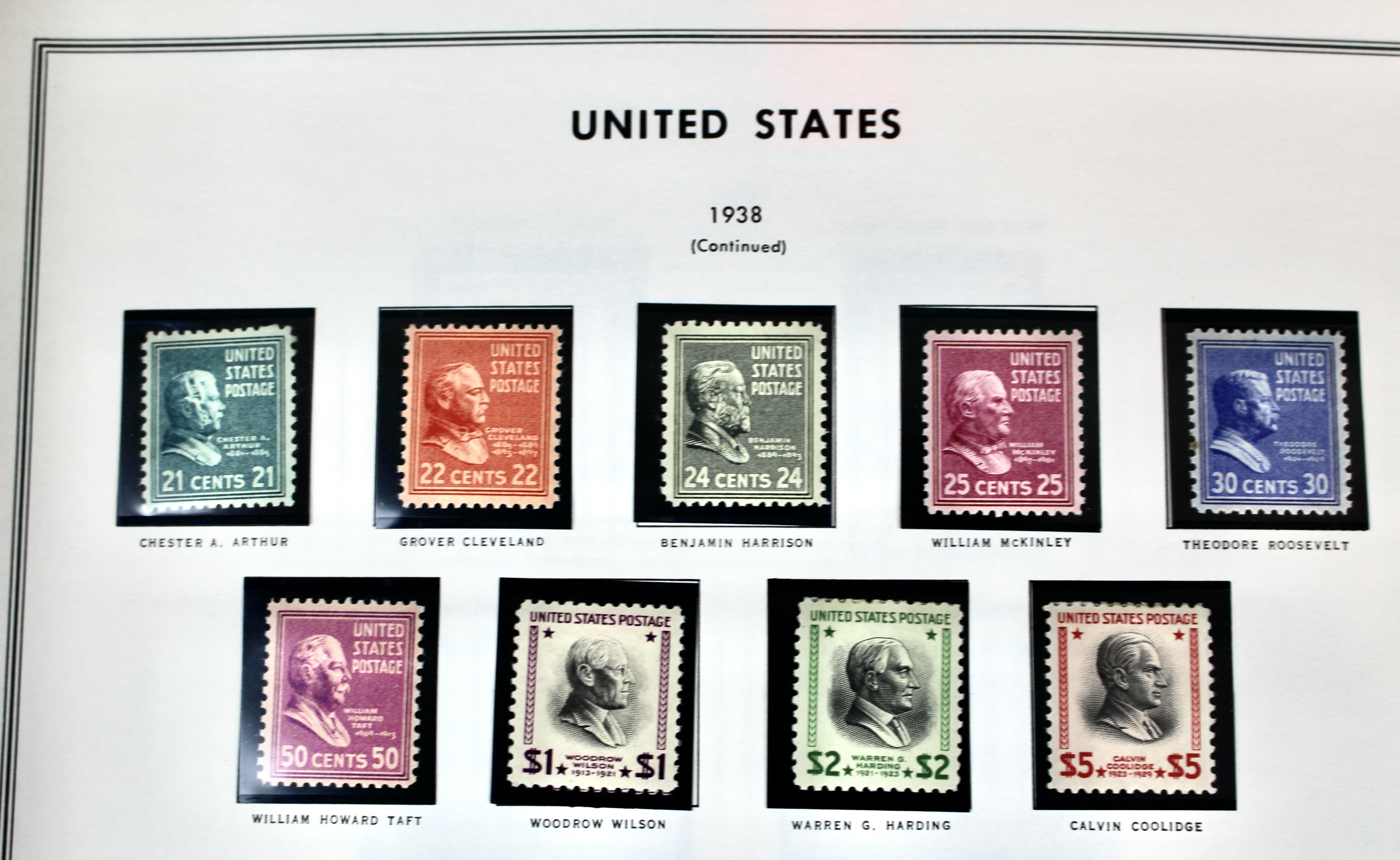 Comprehensive Mint U.S. Postage Stamp Collection, 1937 to 1972