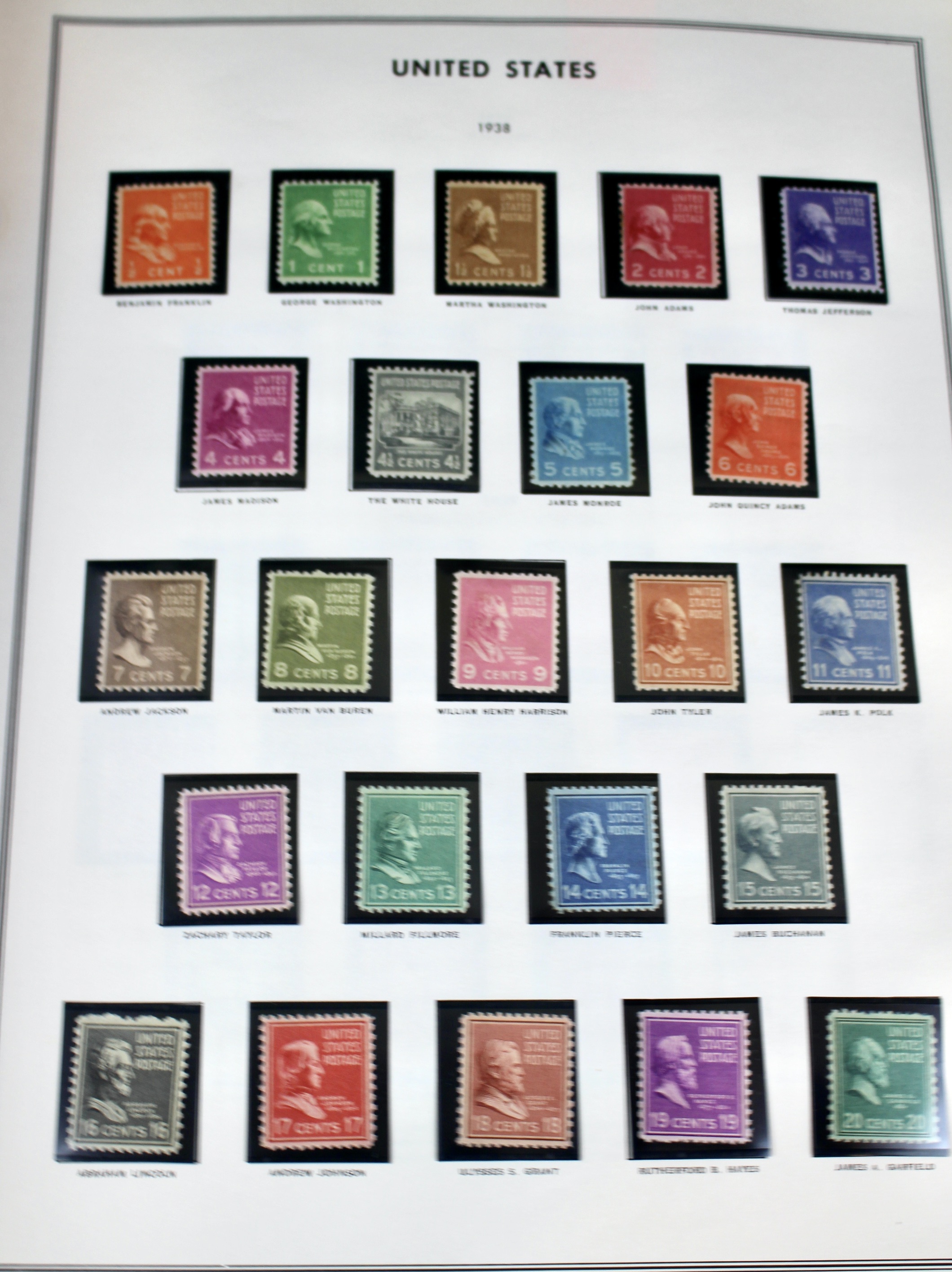 Comprehensive Mint U.S. Postage Stamp Collection, 1937 to 1972