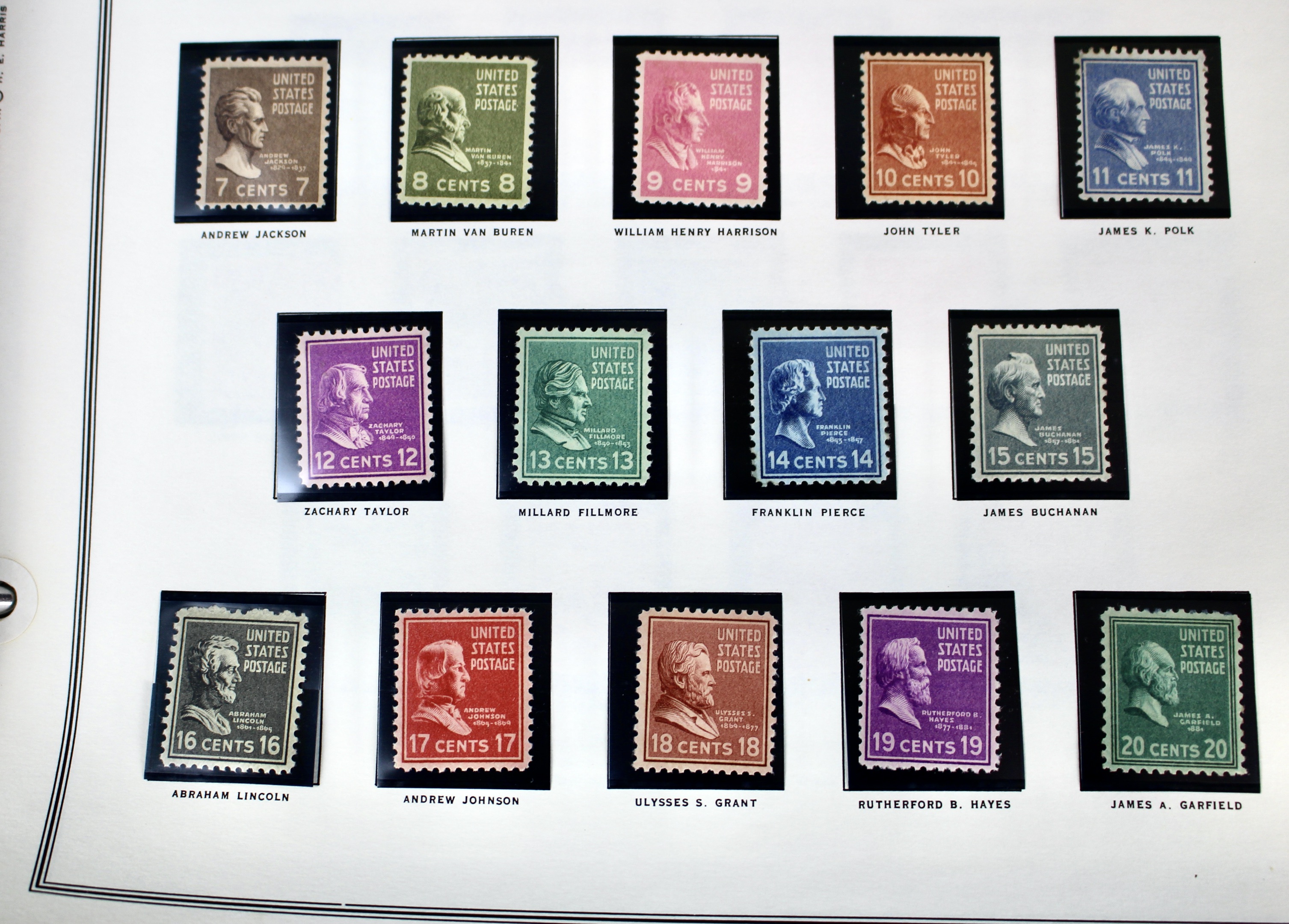 Comprehensive Mint U.S. Postage Stamp Collection, 1937 to 1972