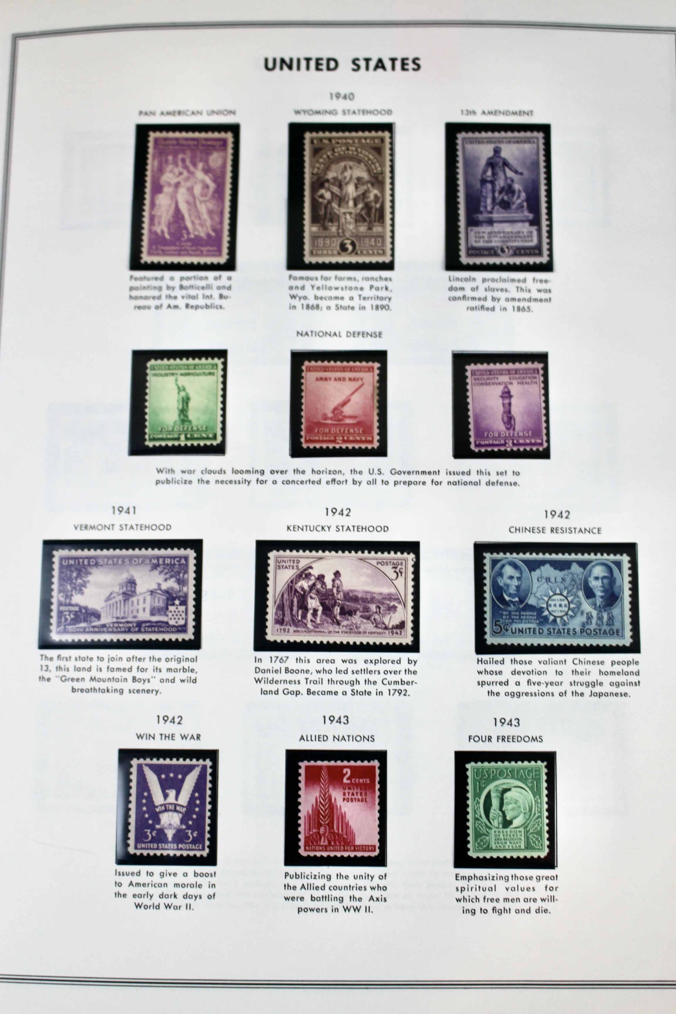 Comprehensive Mint U.S. Postage Stamp Collection, 1937 to 1972