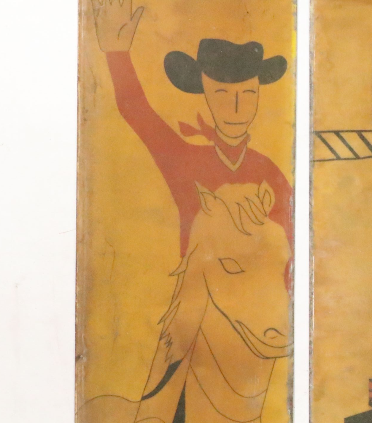 Four Acrylic on Fiberglass Carnival Theme Panels