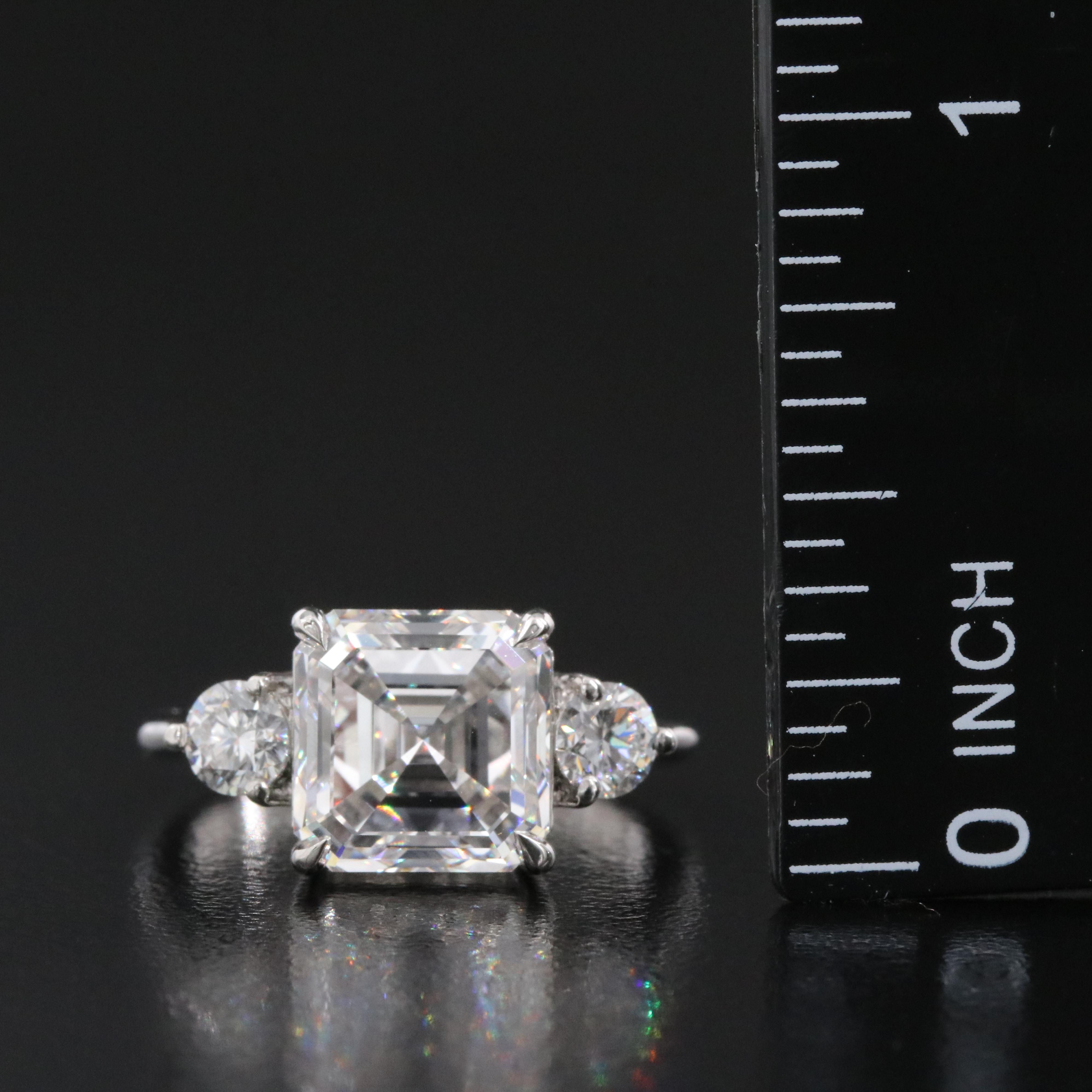 Platinum 4.77 CTW Lab Grown Diamond Ring with IGI Report