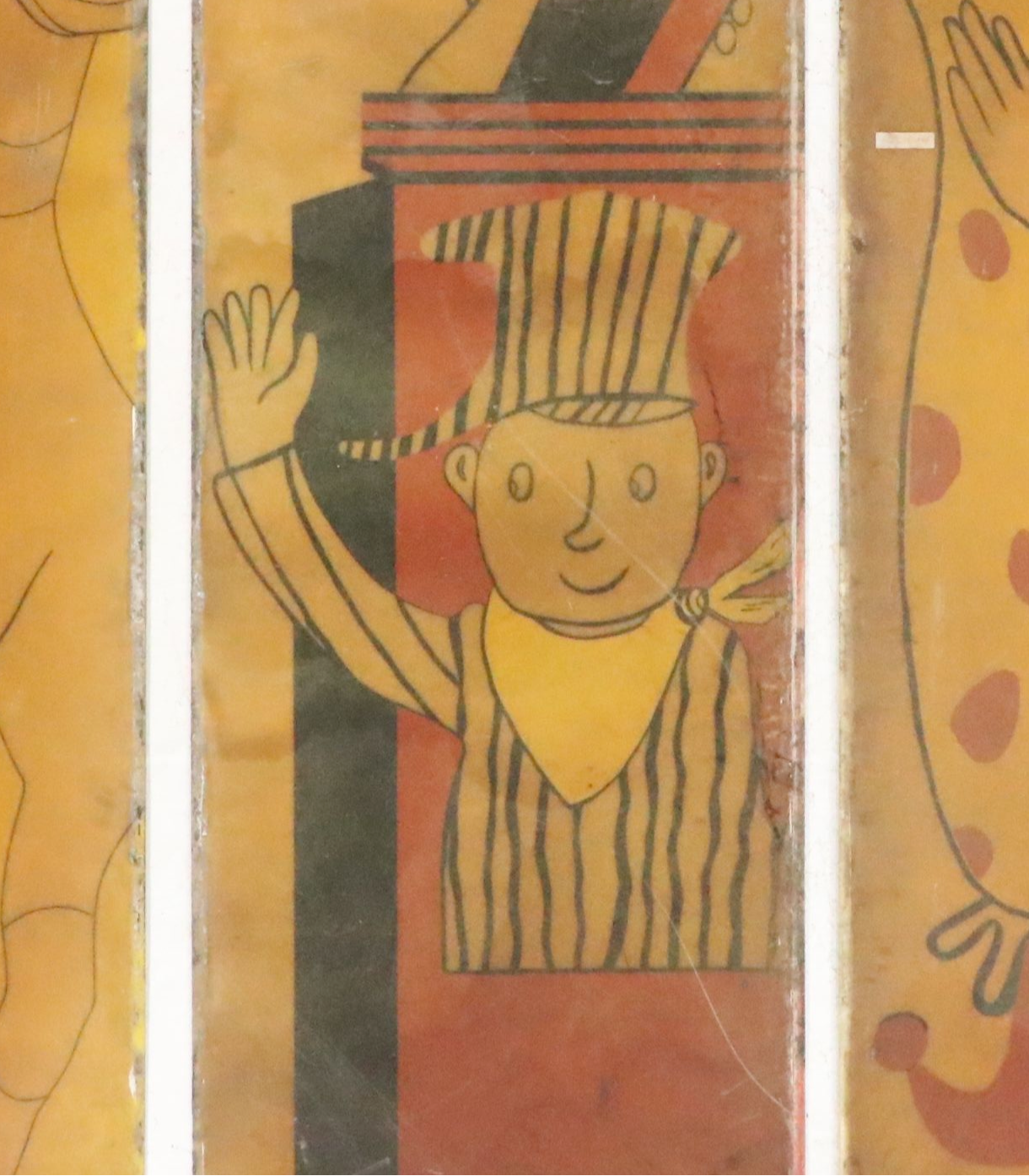 Four Acrylic on Fiberglass Carnival Theme Panels