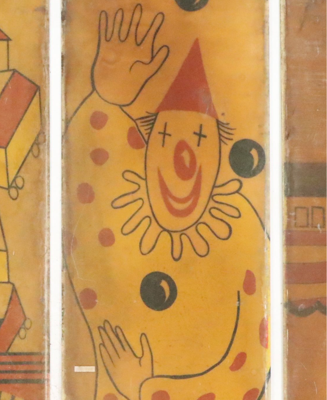 Four Acrylic on Fiberglass Carnival Theme Panels