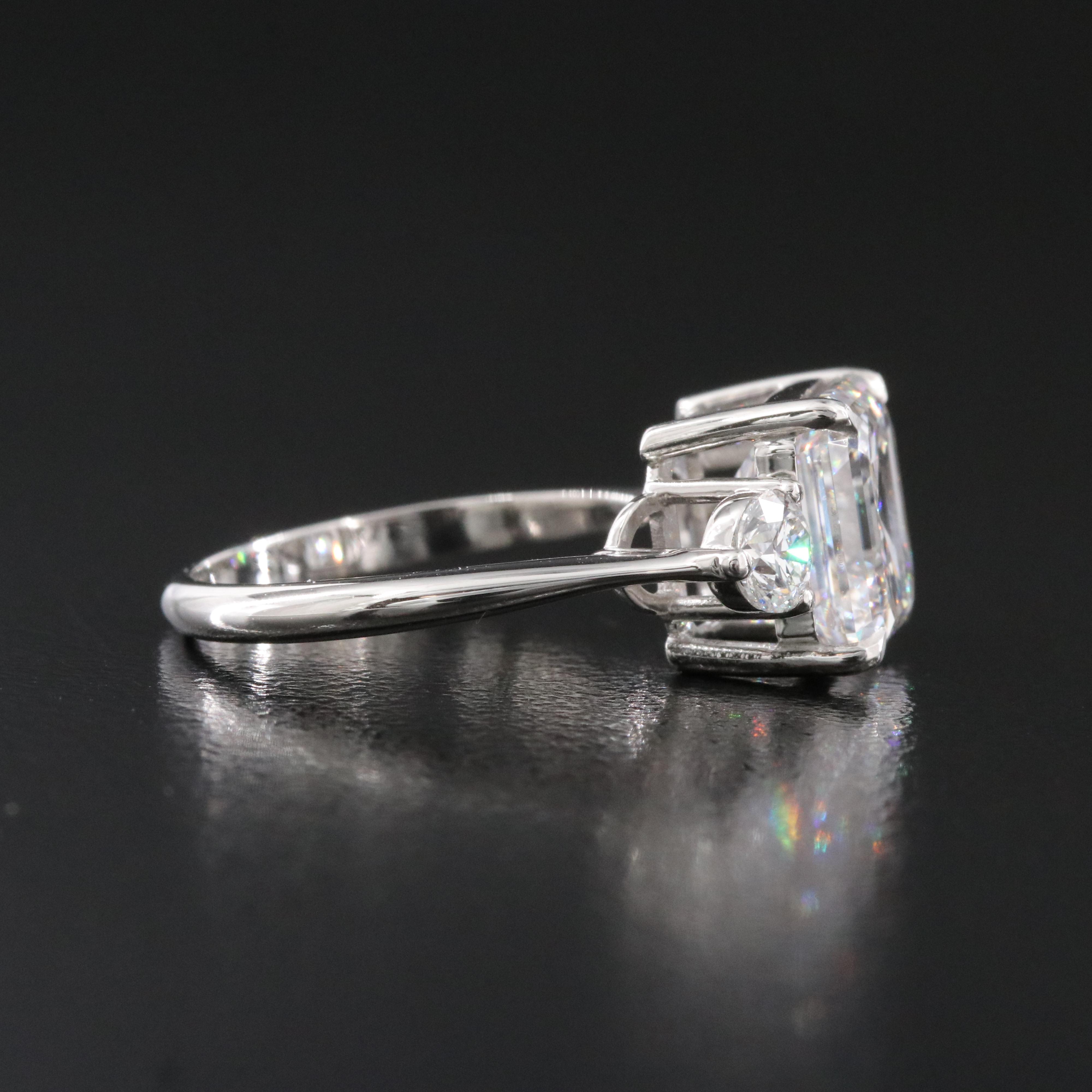 Platinum 4.77 CTW Lab Grown Diamond Ring with IGI Report