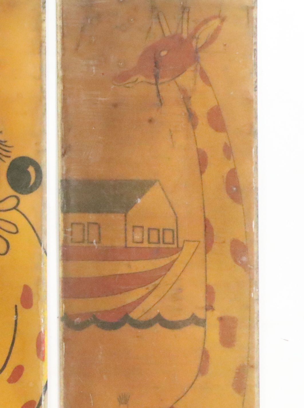 Four Acrylic on Fiberglass Carnival Theme Panels