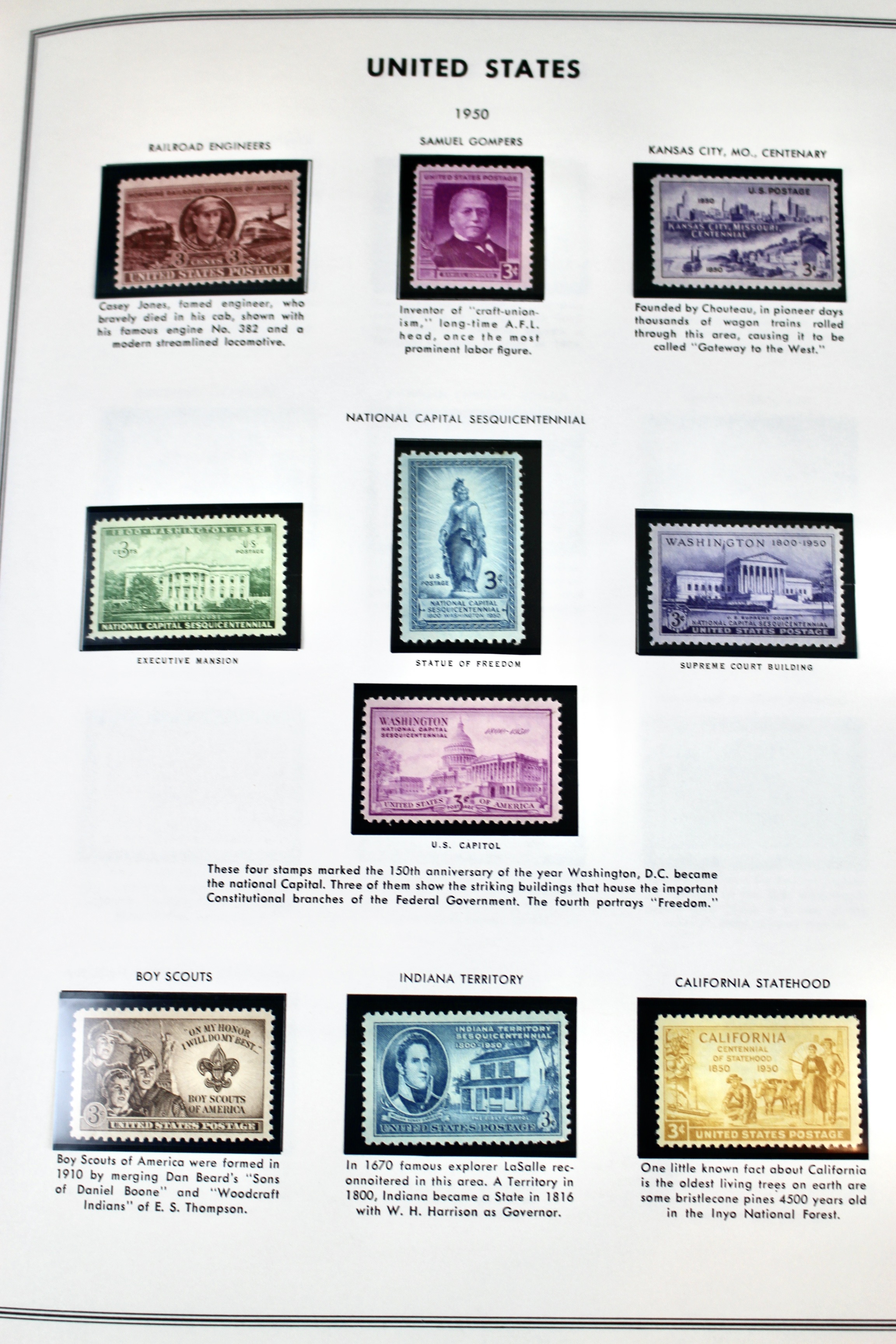 Comprehensive Mint U.S. Postage Stamp Collection, 1937 to 1972