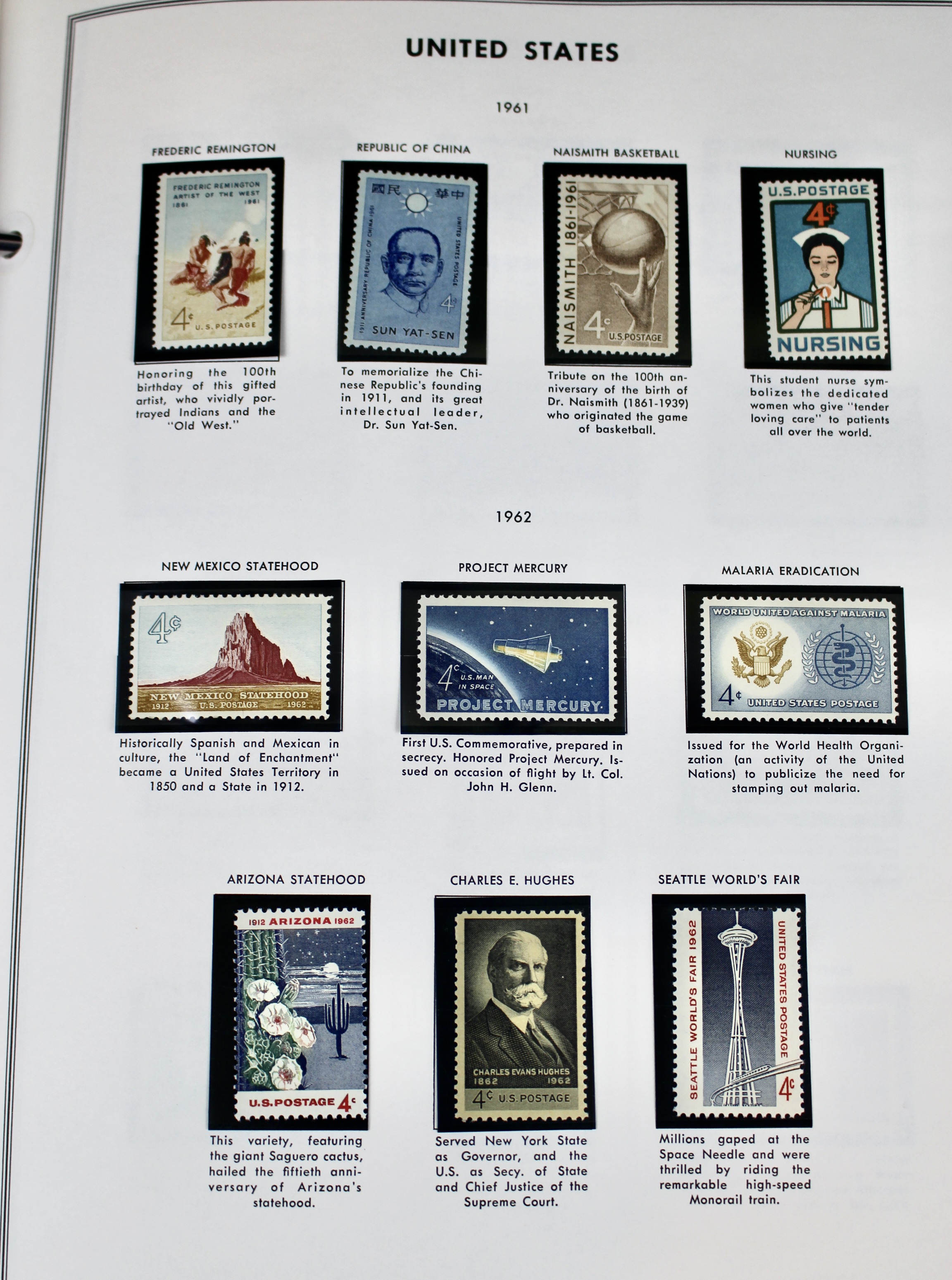 Comprehensive Mint U.S. Postage Stamp Collection, 1937 to 1972