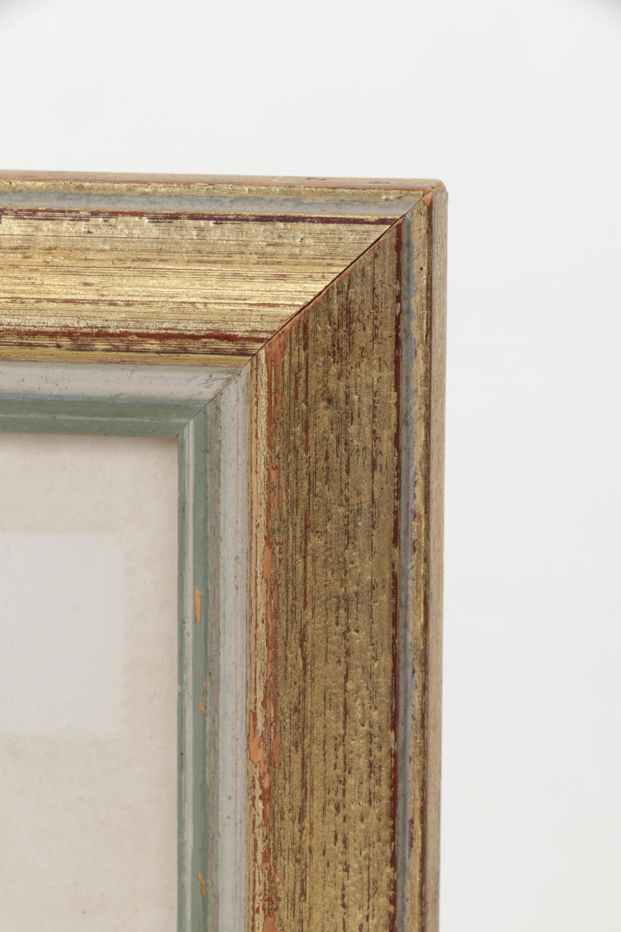 Gestural Portrait in Miniature Dated 1980, Signed