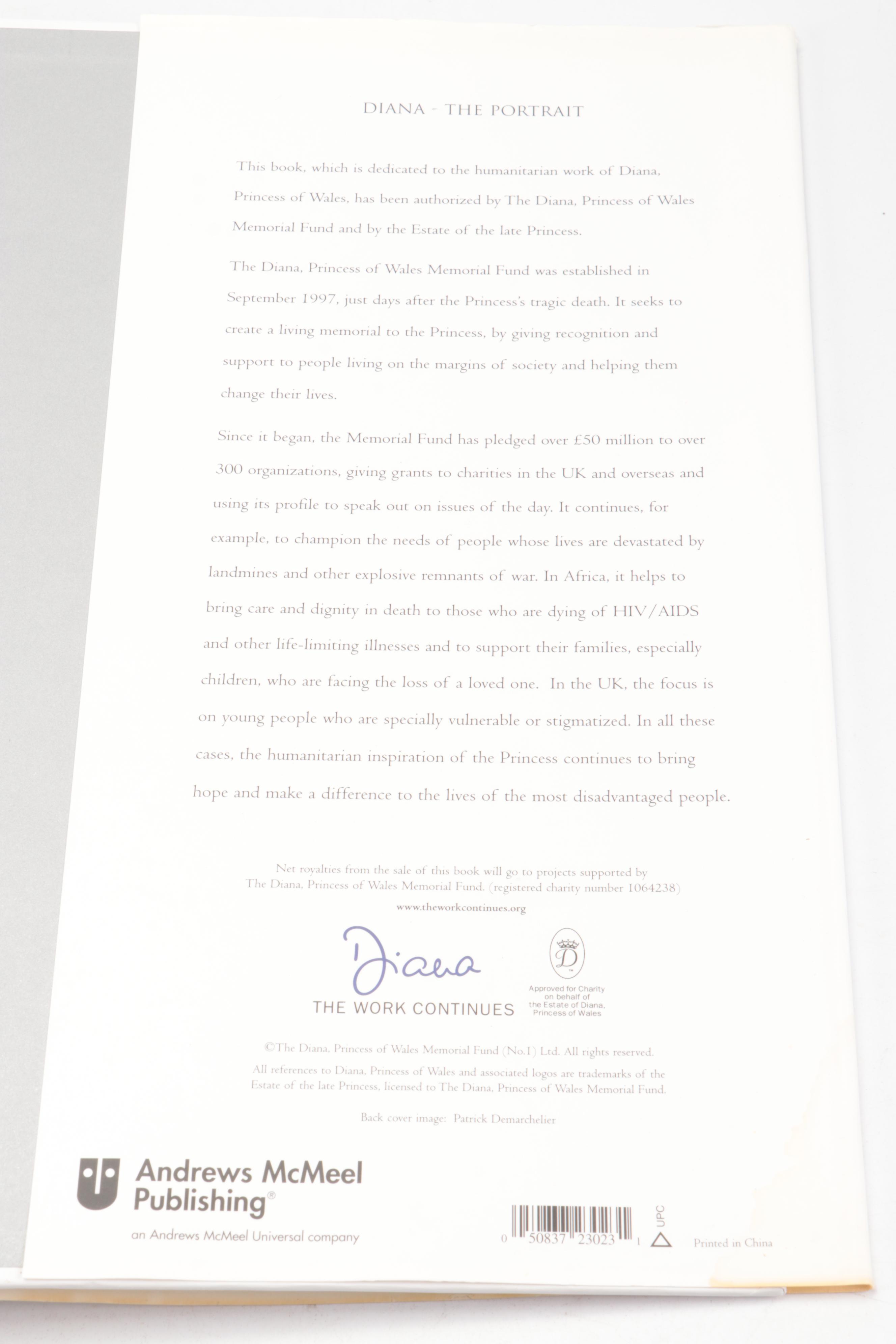 First American Edition "Diana: The Portrait" by Rosalind Coward, 2004