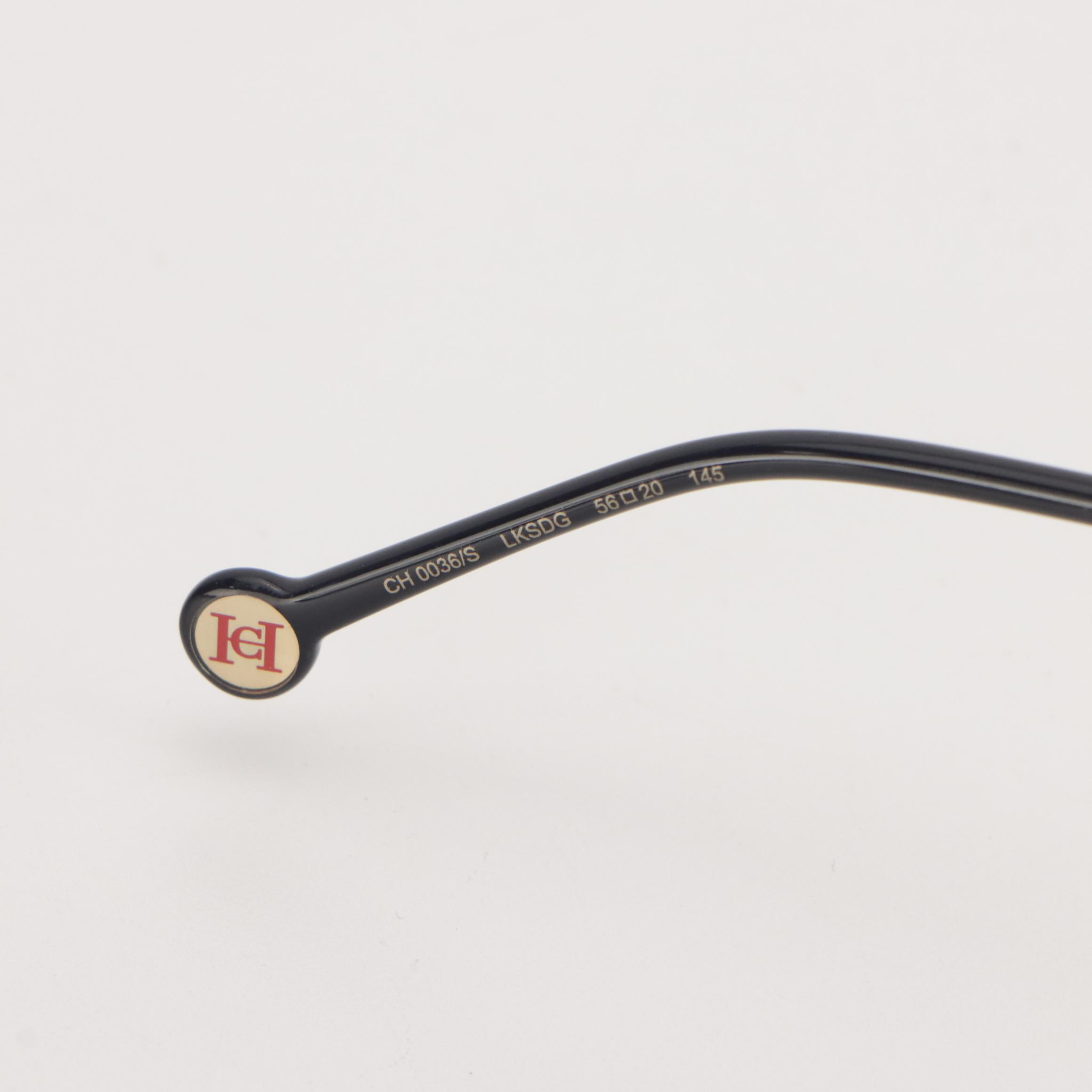 Carolina Herrera CH 0036/S Sunglasses in Blue/Gold with Case