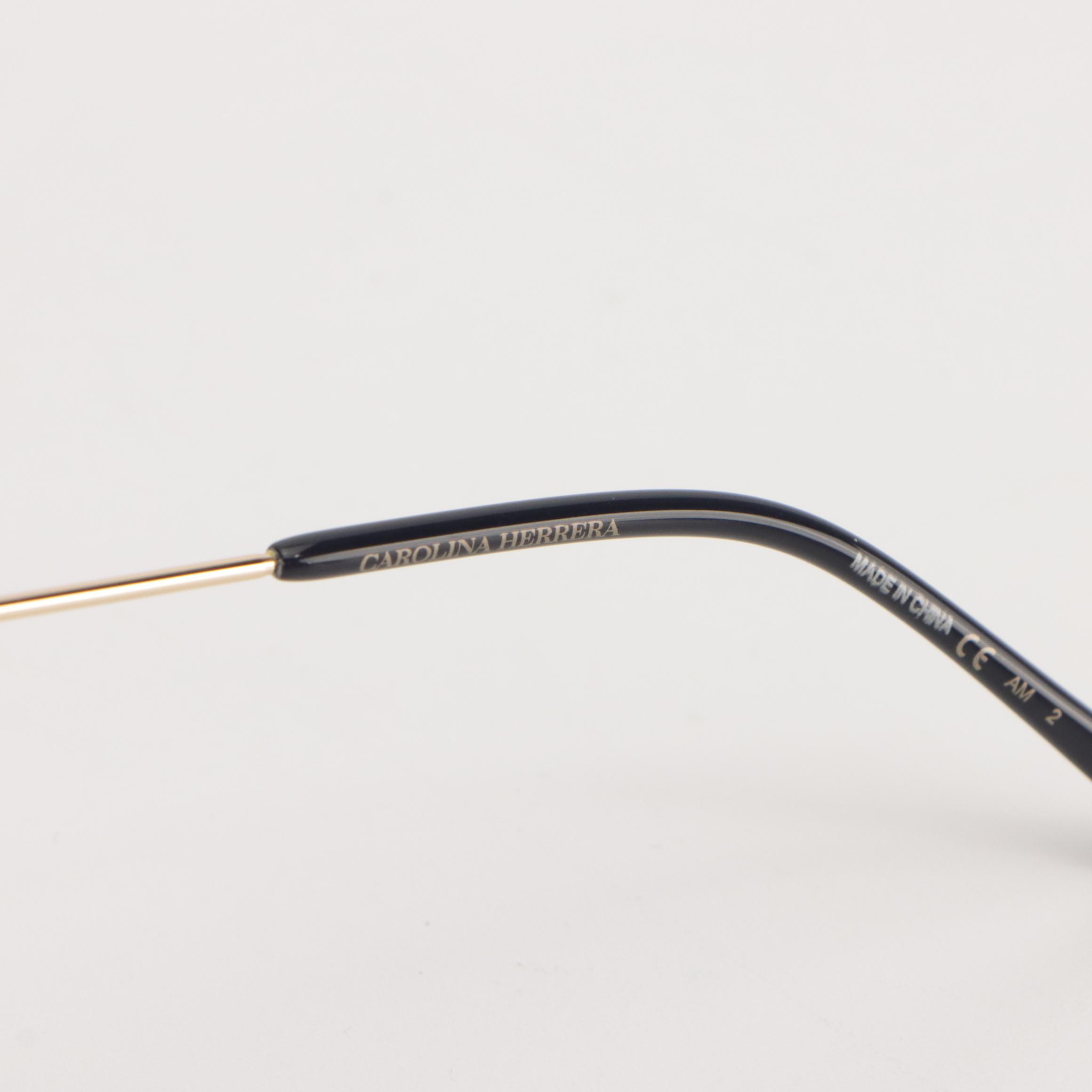 Carolina Herrera CH 0036/S Sunglasses in Blue/Gold with Case