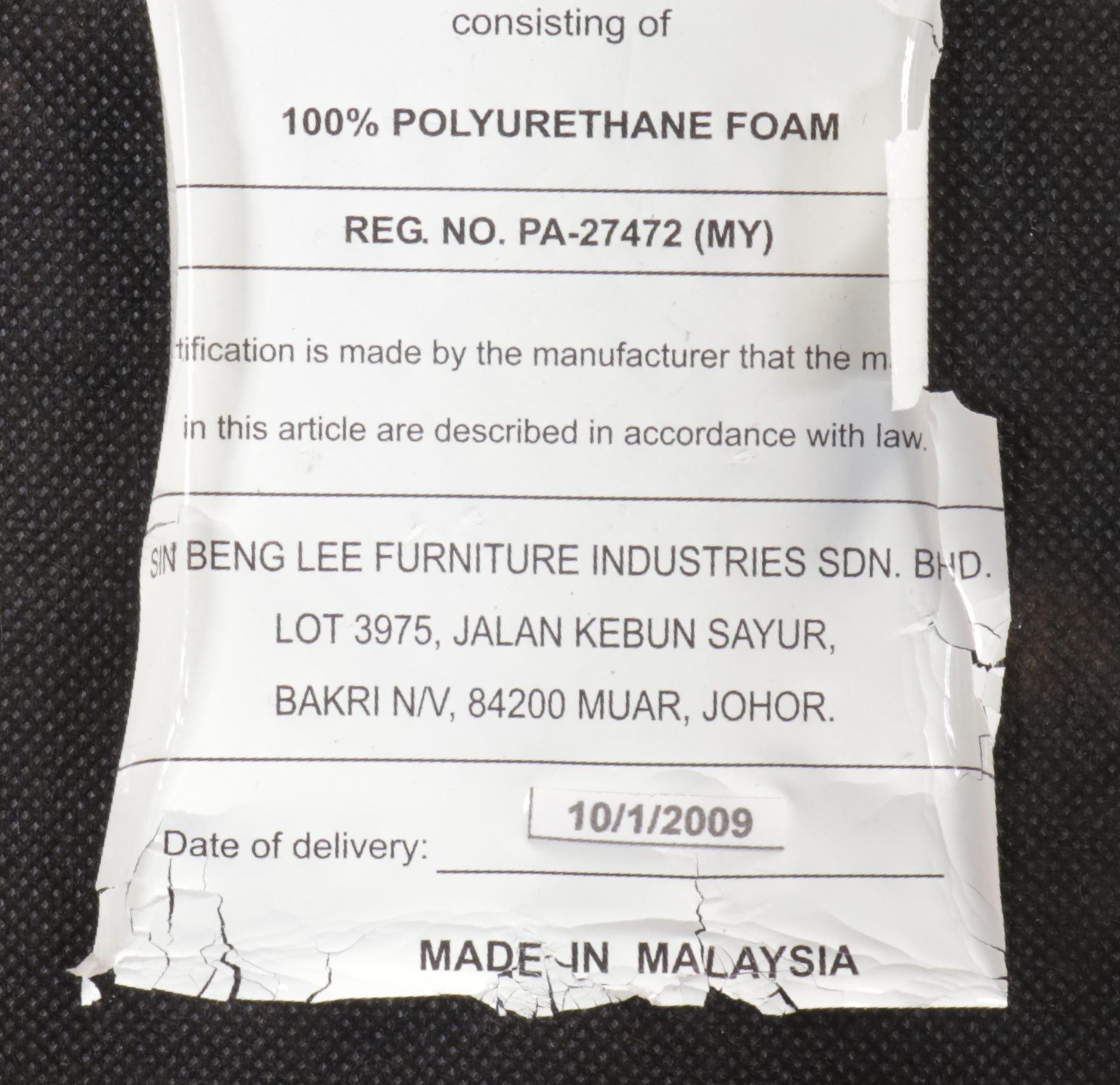 Mission Style Five-Piece Hightop Dining Set, 2009