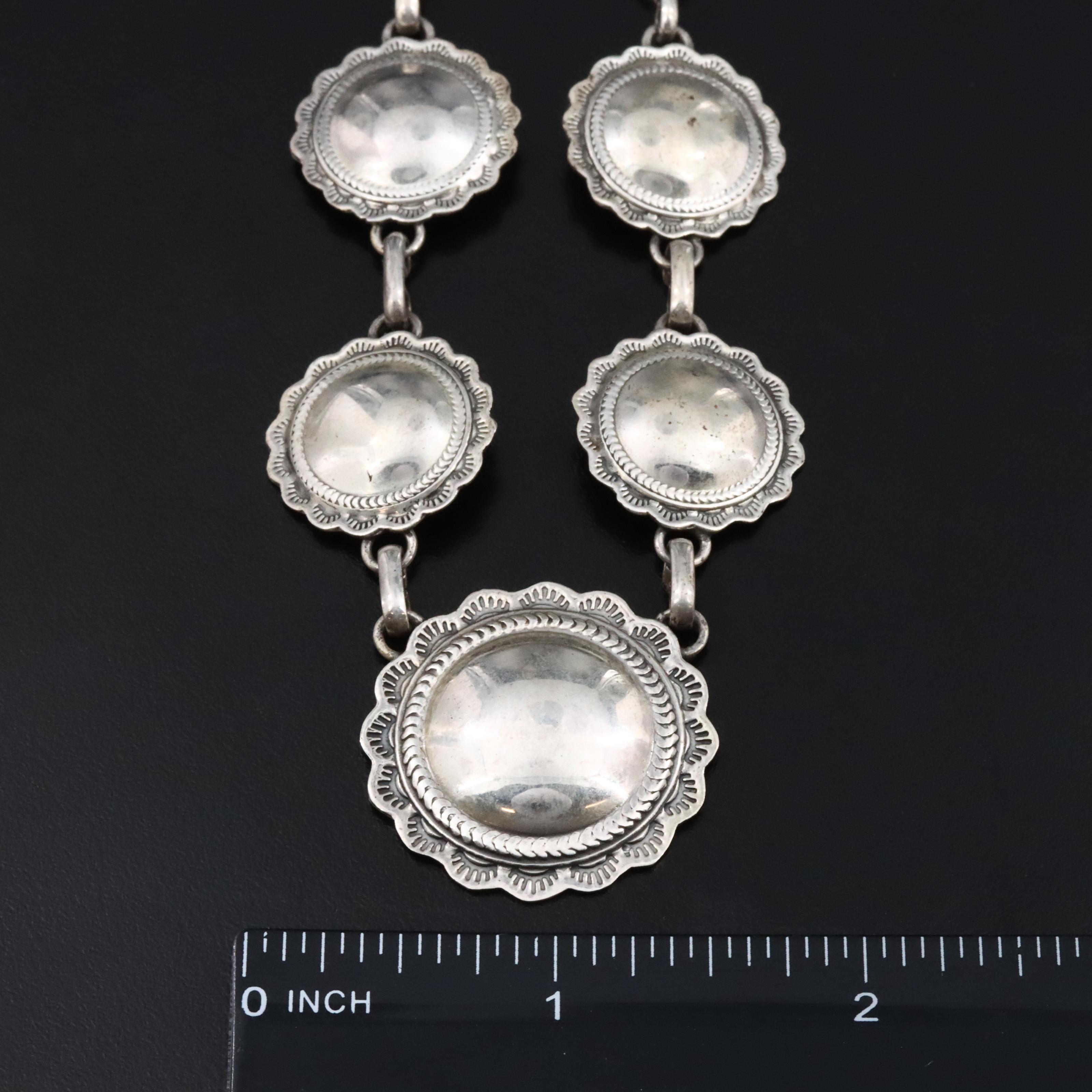 Southwestern Sterling Stampwork Necklace