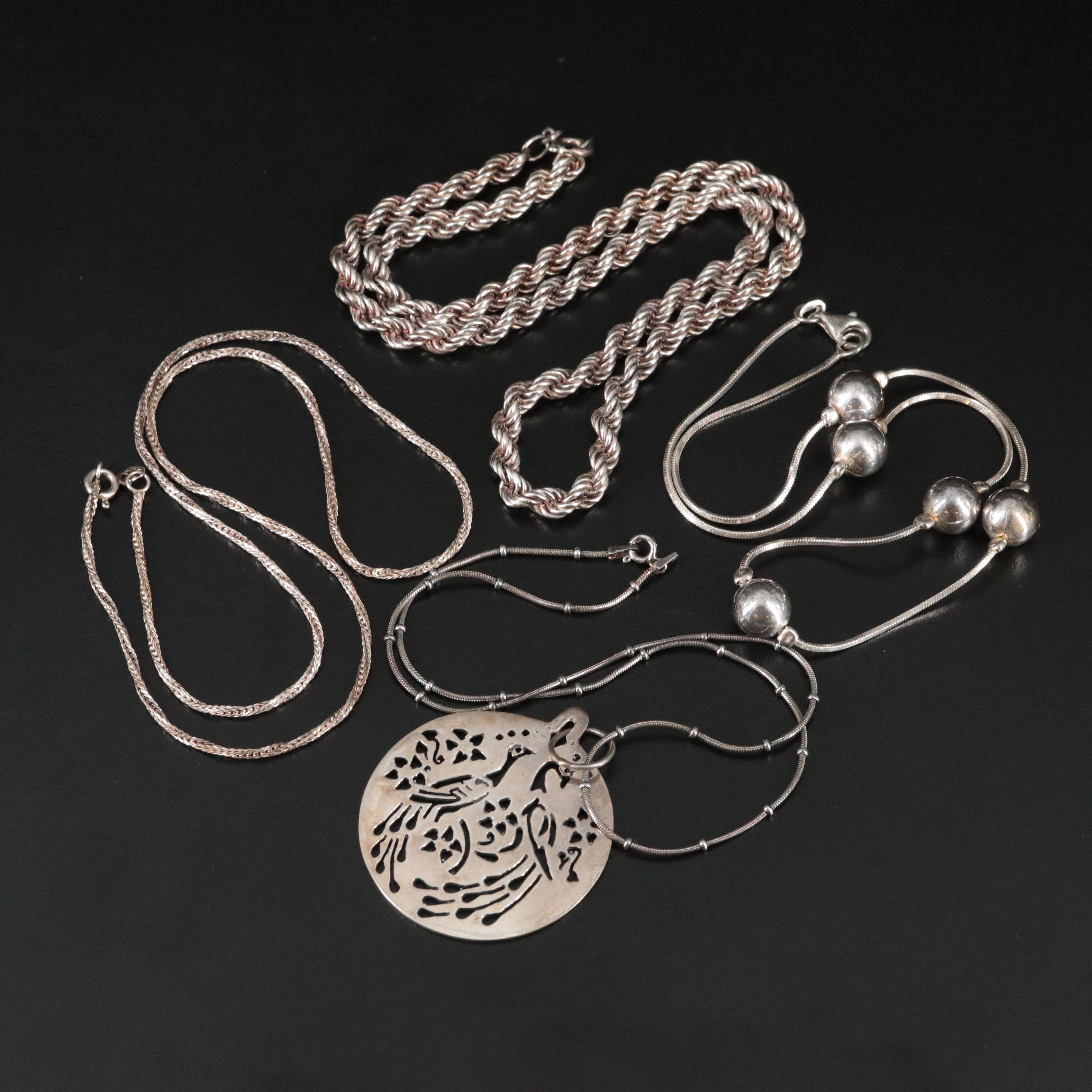 Sterling Chain Necklace Collection
