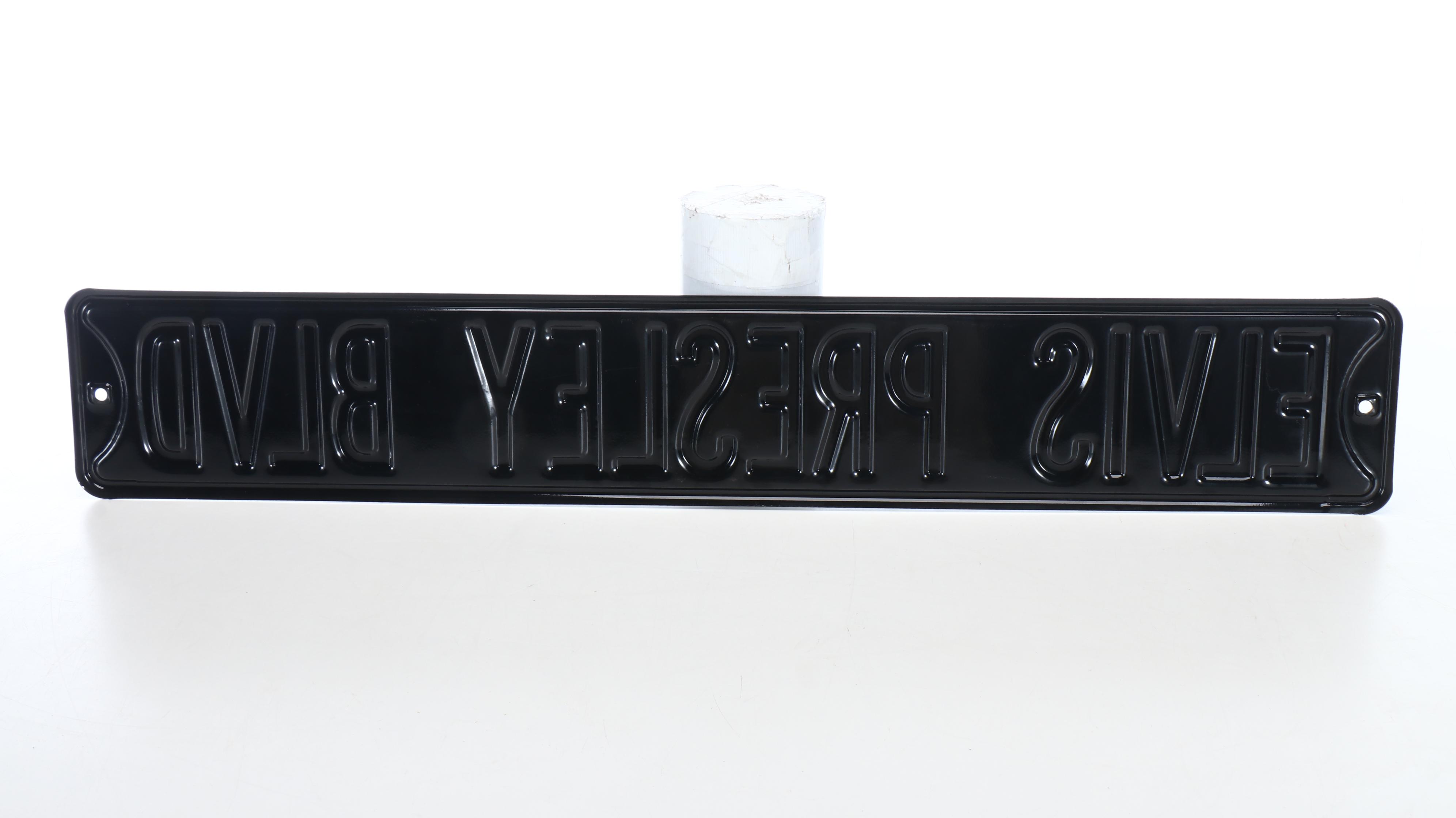 Elvis Presley Boulevard Metal Sign