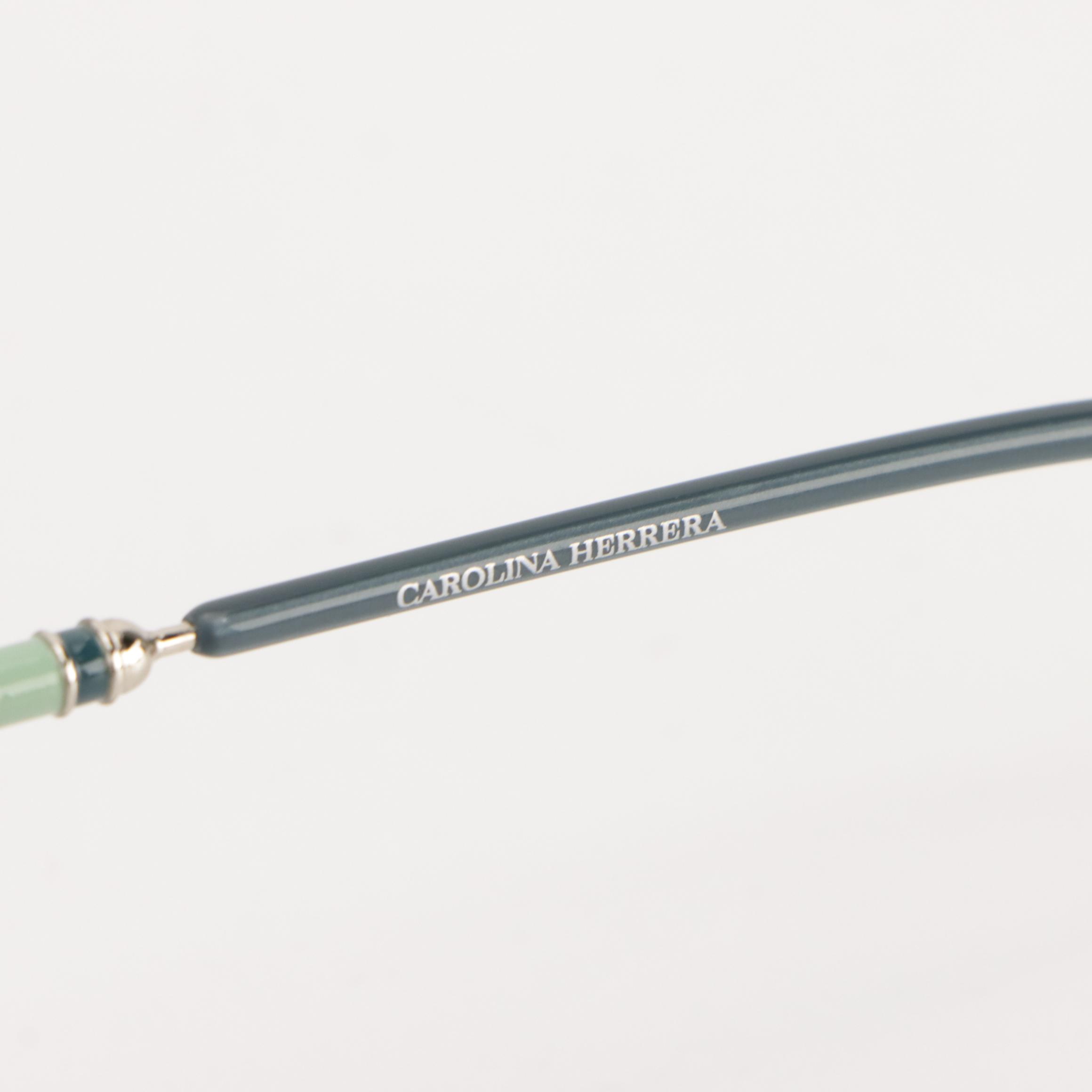 Carolina Herrera CH 0030/S Sunglasses in Blue/Silver with Case