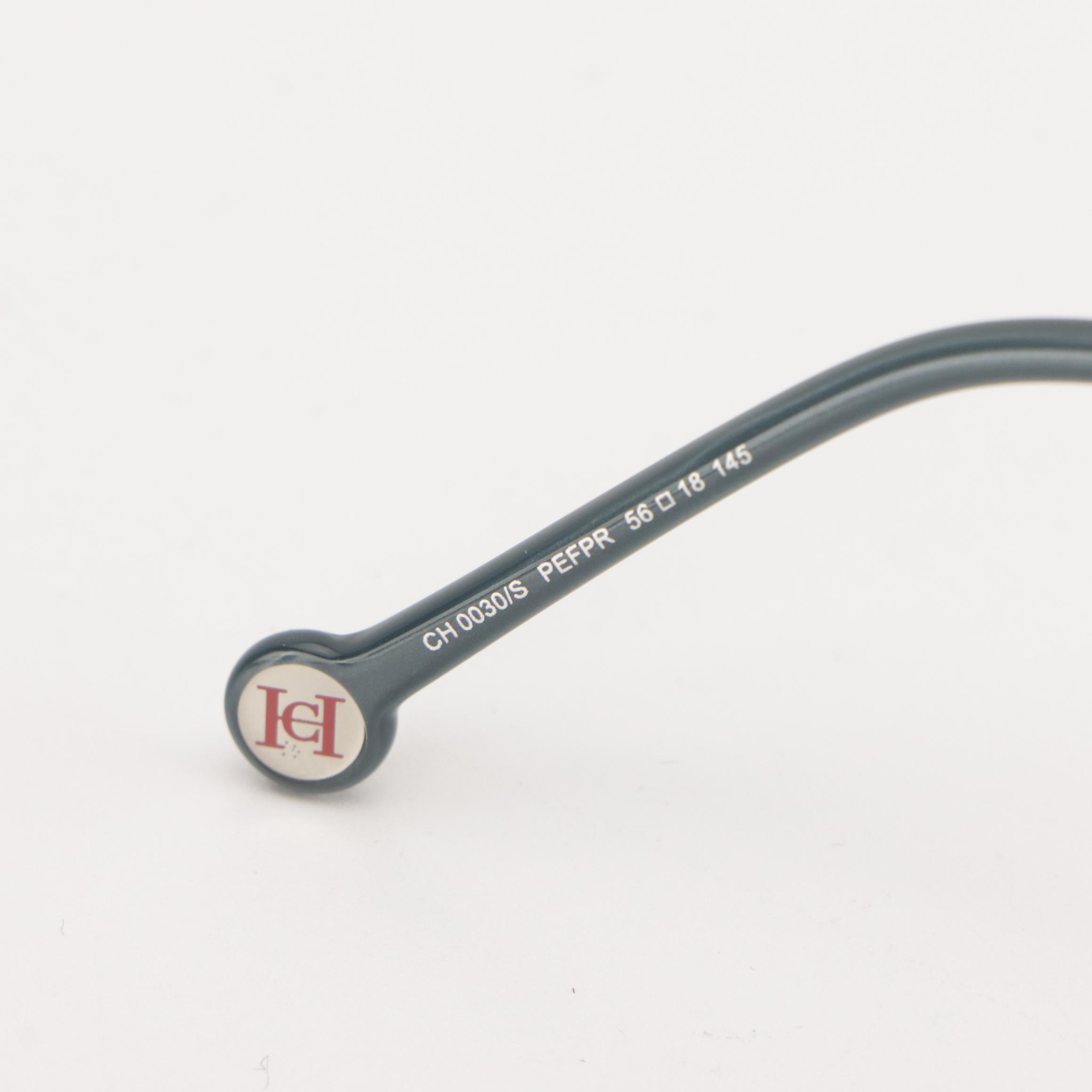 Carolina Herrera CH 0030/S Sunglasses in Blue/Silver with Case