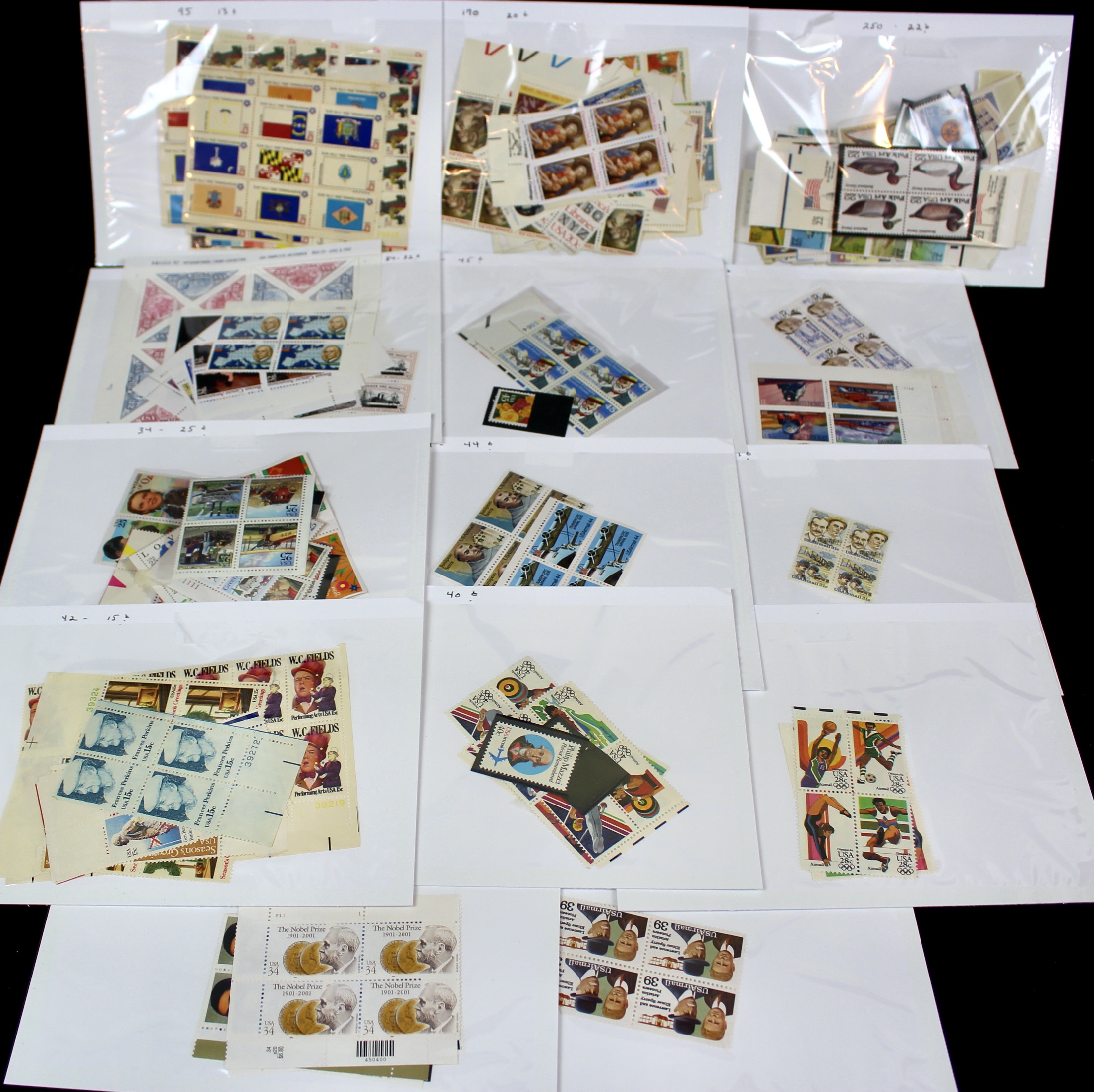 Over $170 Face Value Mint Condition U.S. Postage Stamps