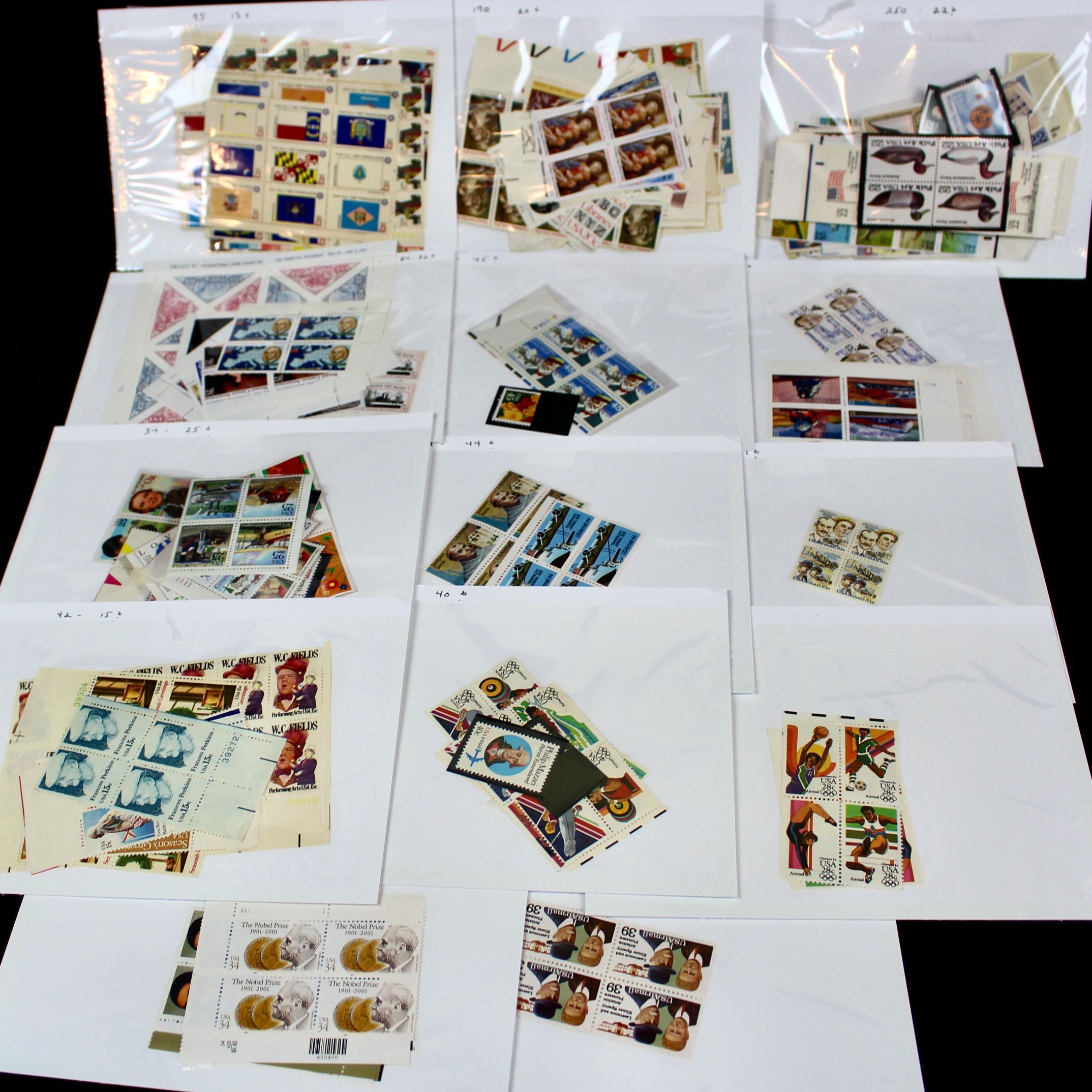 Over $170 Face Value Mint Condition U.S. Postage Stamps