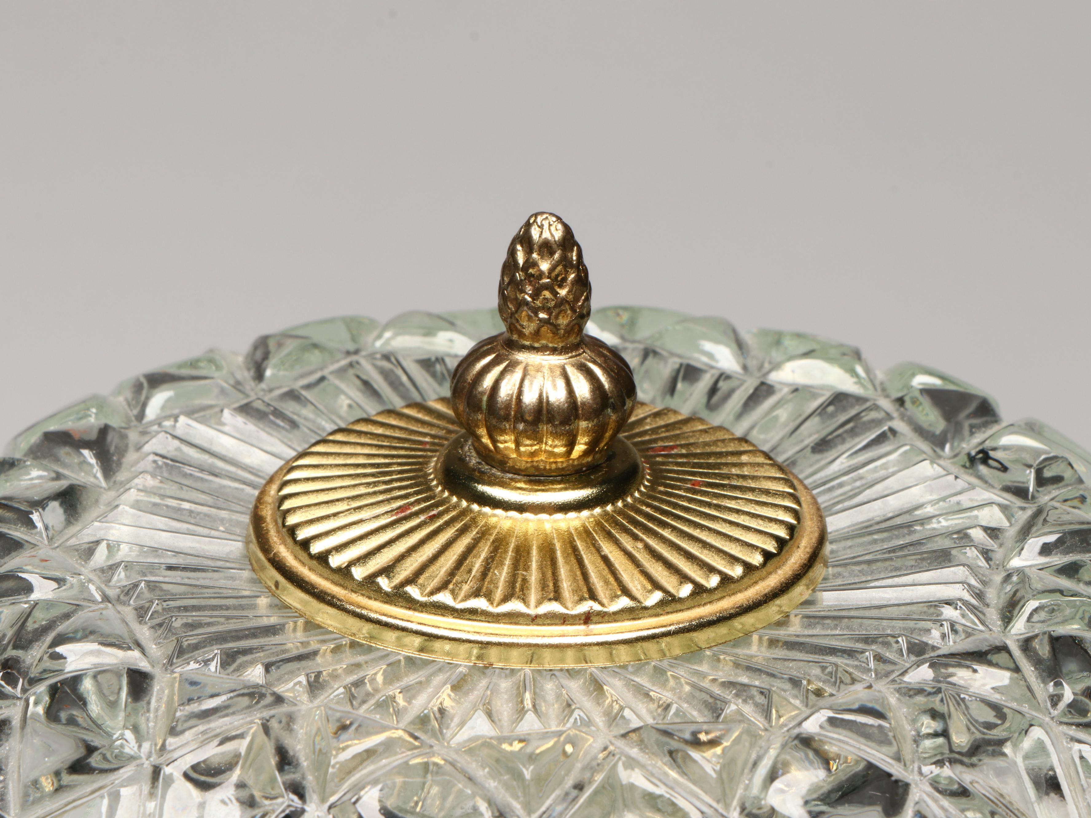 Michelotti Glass, Crystal and Pressed Glass Table Lamp with Other Beaded Lamp