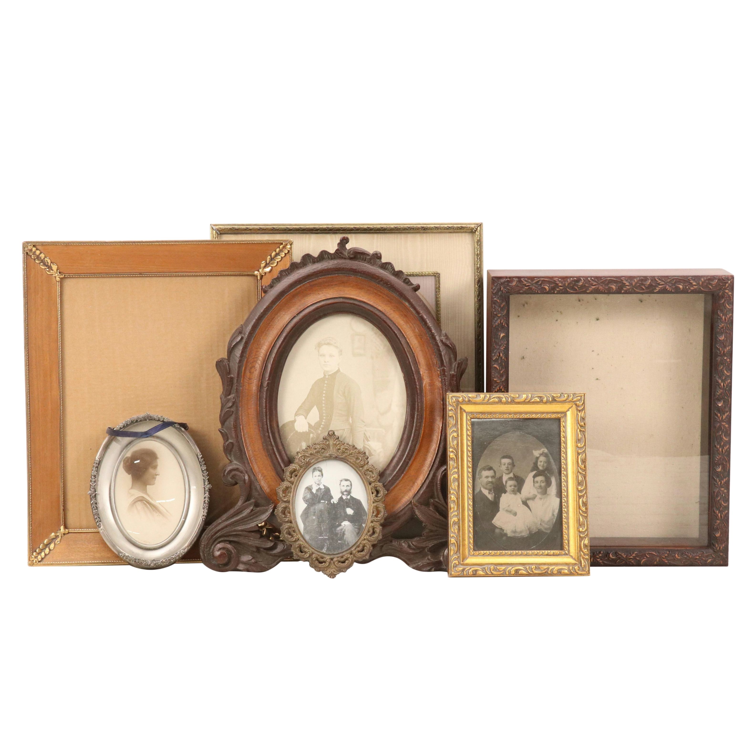 Portrait Photographs and Frame Collection, Late 19th/Early 20th Century