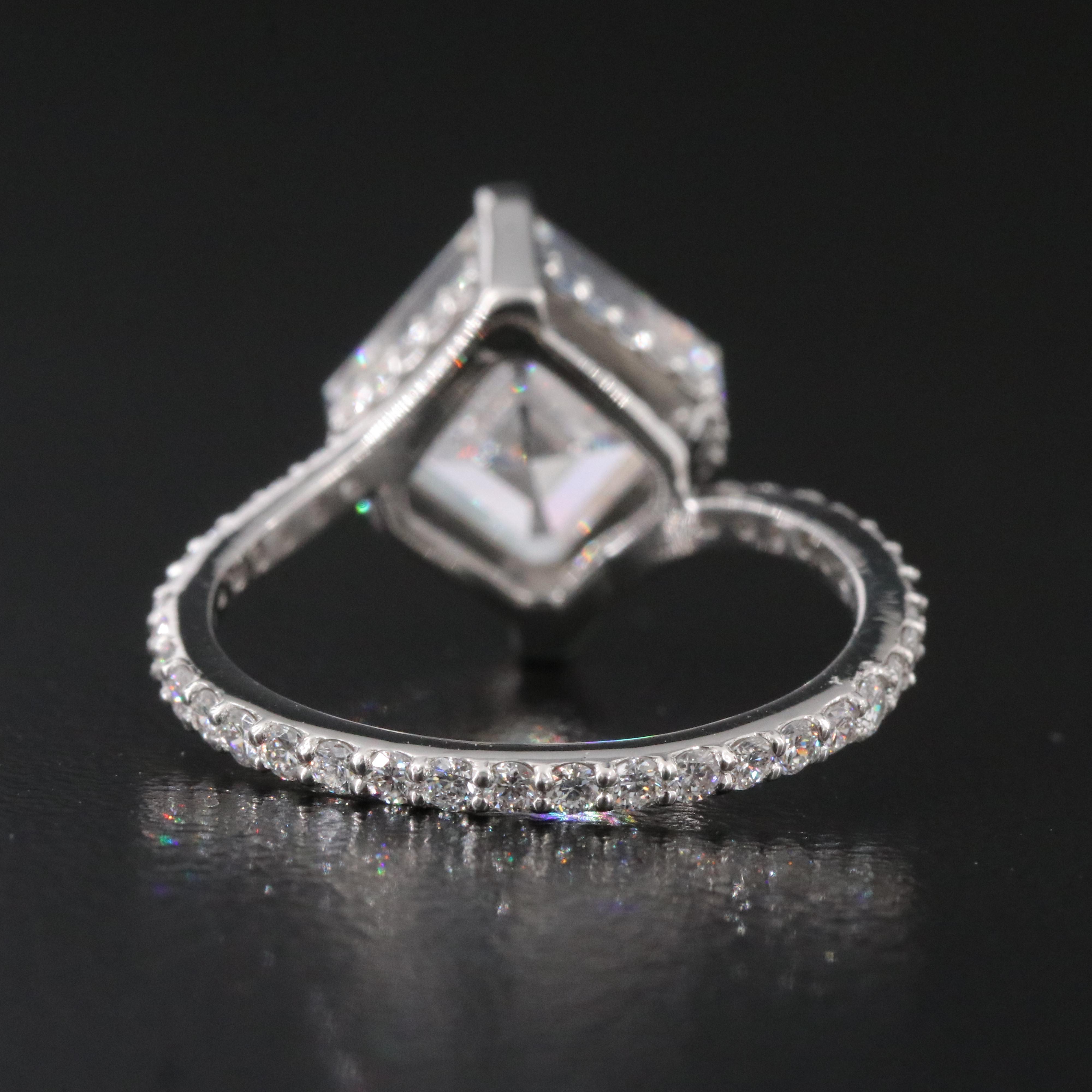 Platinum 4.74 CTW Lab Grown Diamond Ring with IGI Report