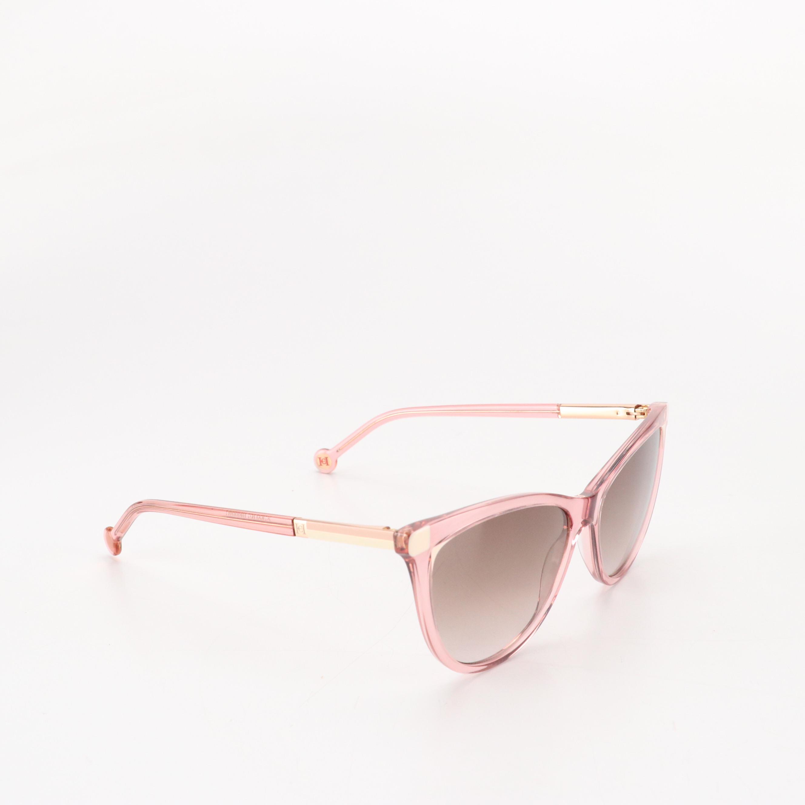 Carolina Herrera HER0141/S Pink Cat Eye Sungalsses with Case